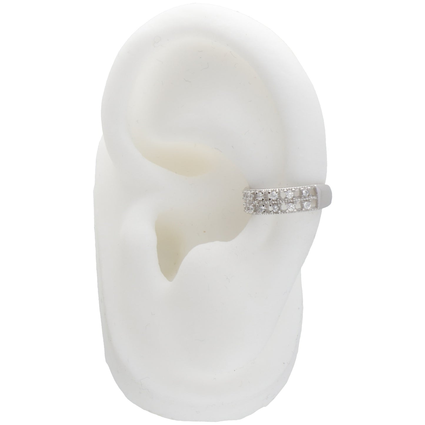 EARCUFF ZIRCONI ALTERNATI 4MM