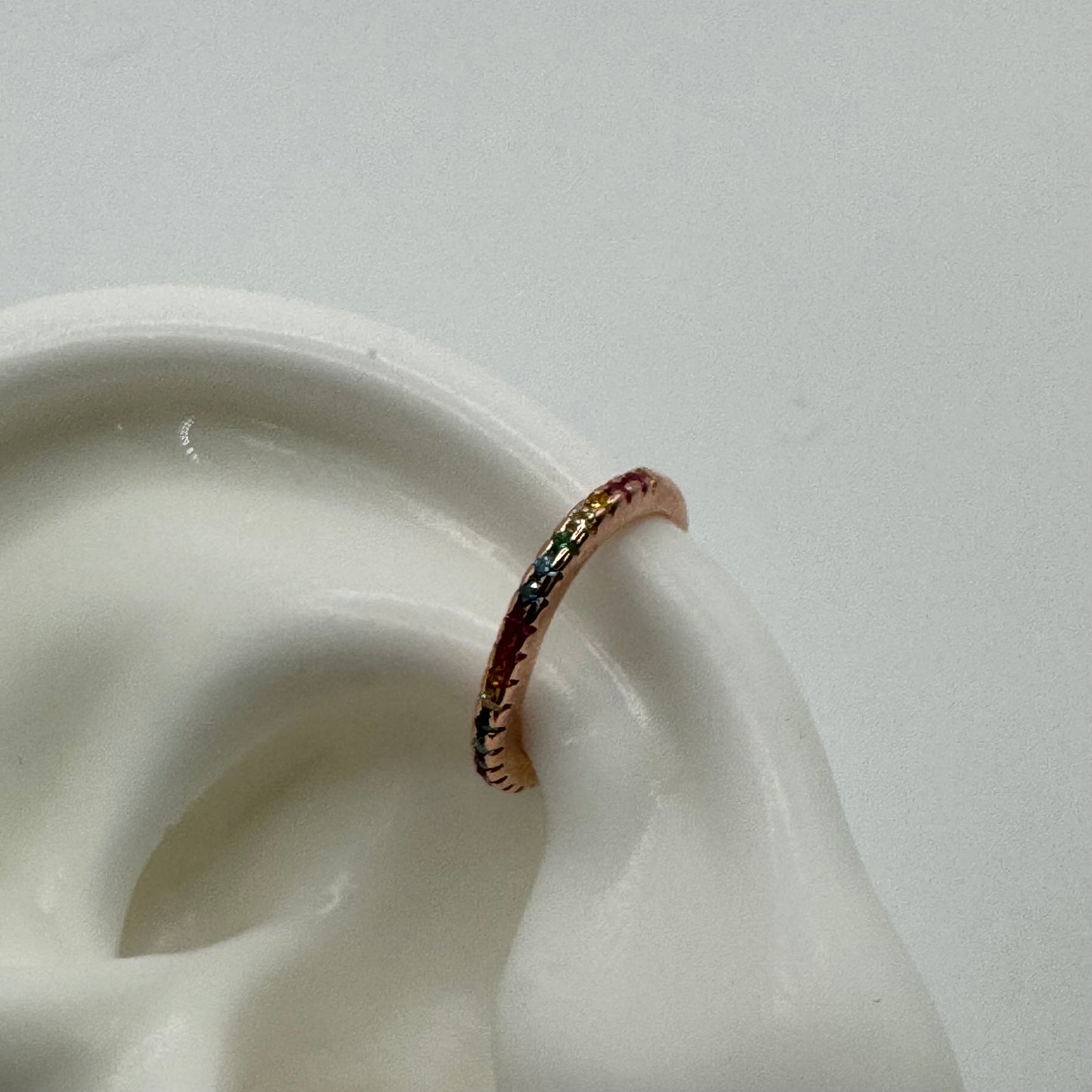 EARCUFF RAIMBOW ROSA