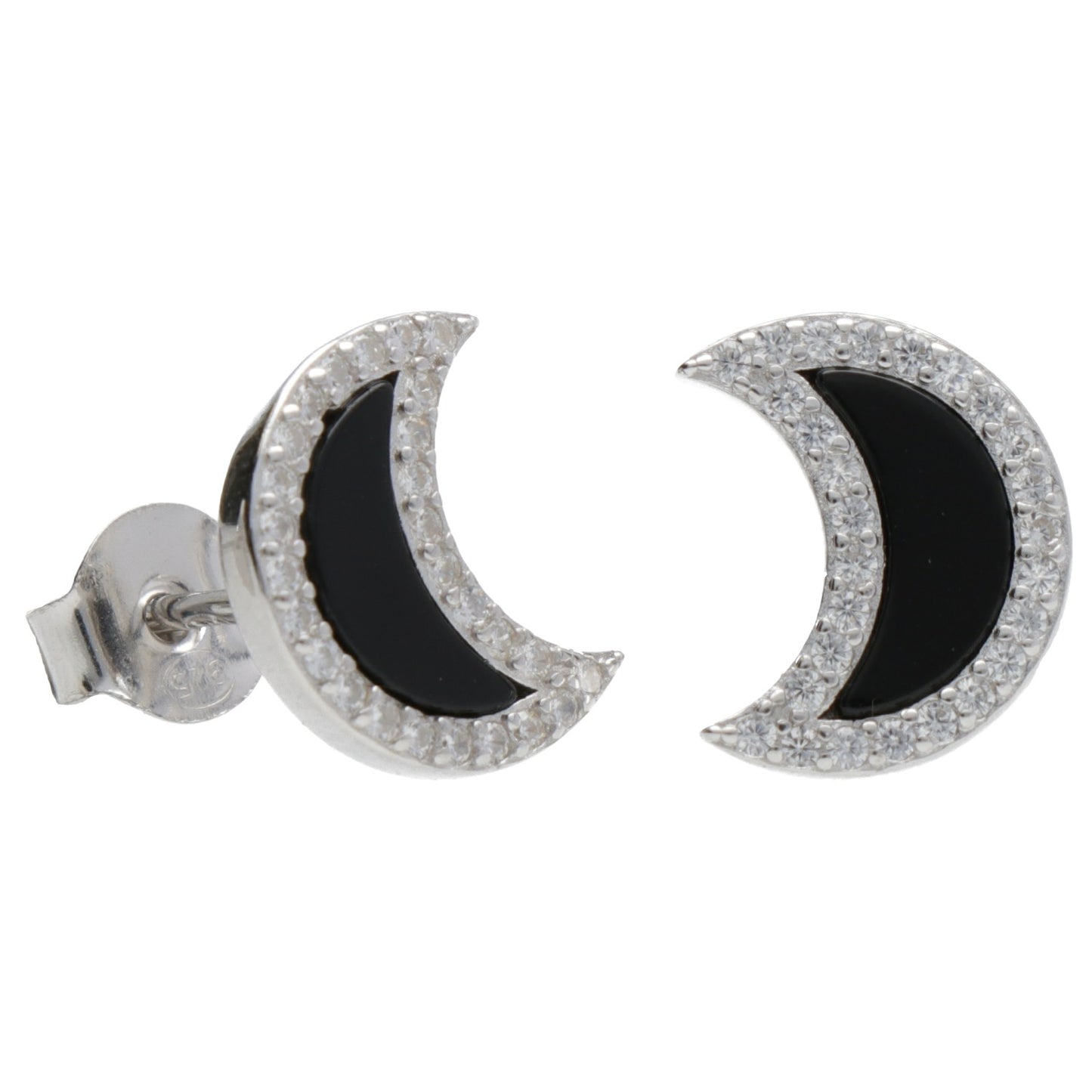 OR MEZZALUNA MADREPERLA E ZIRC