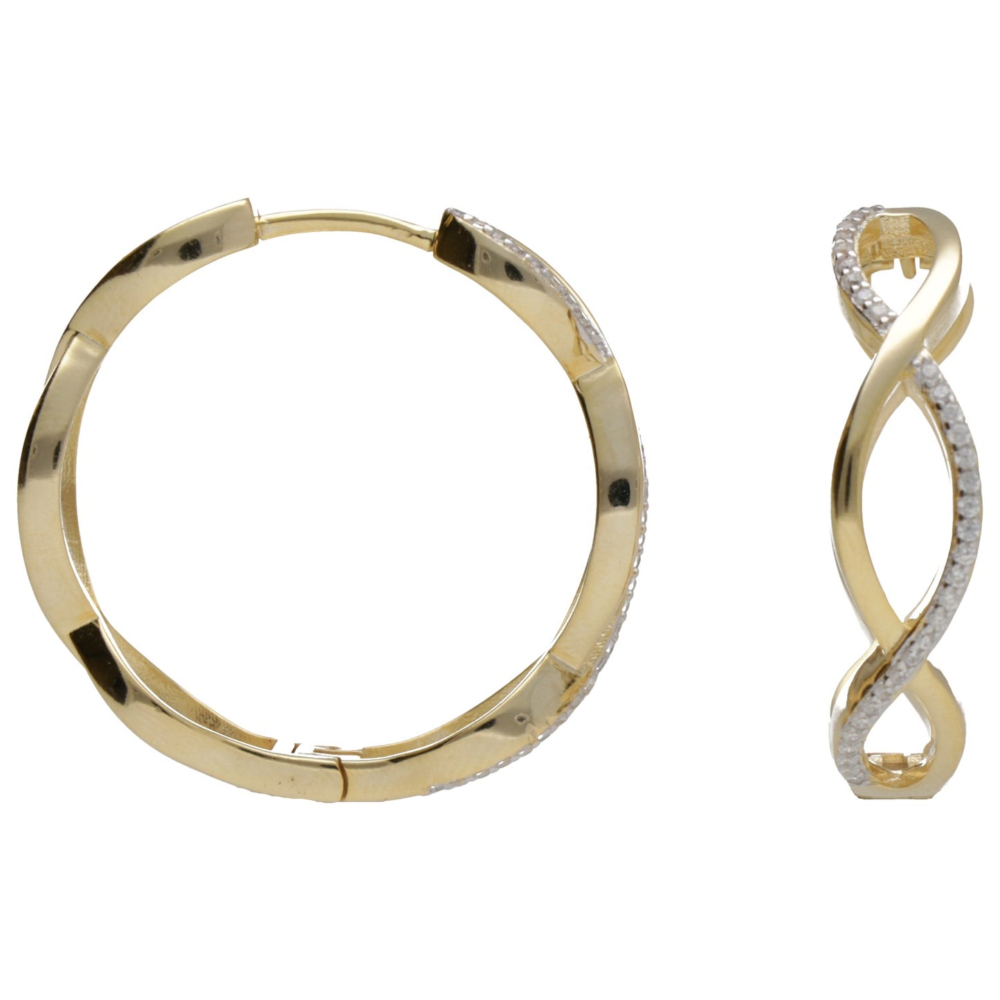 CERCHI INTRECCIO CON ZIRCONI