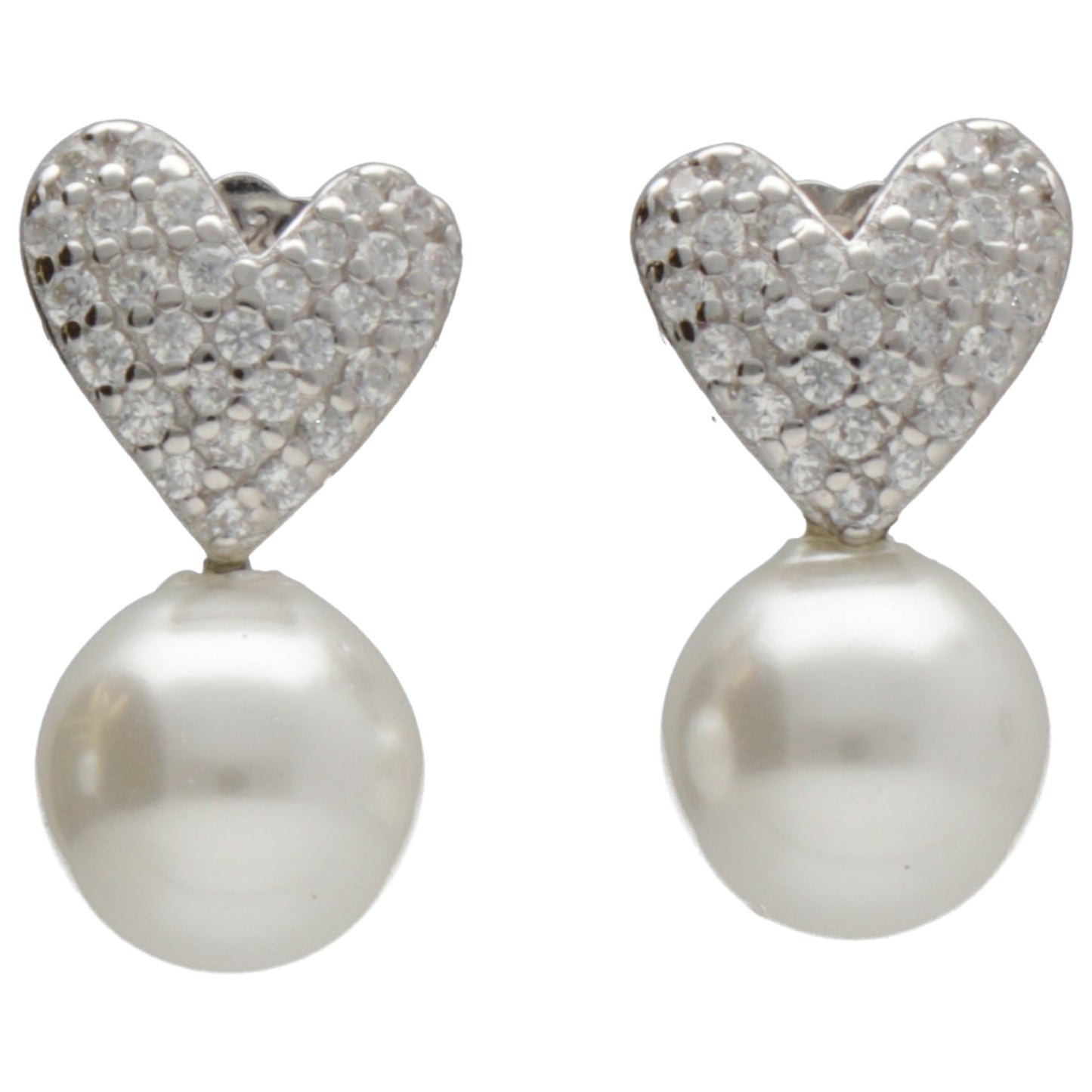 OR CUORE ZIRCONI E PERLA