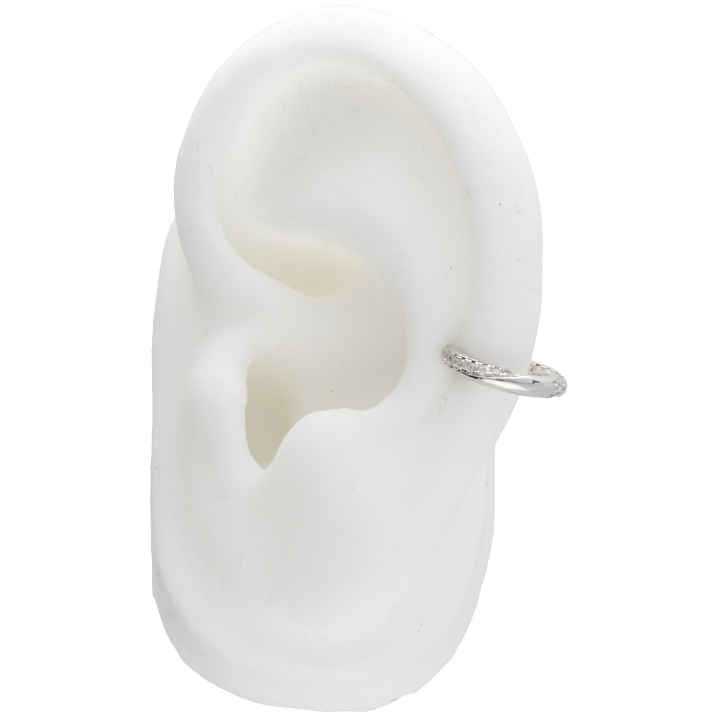 EARCUFF META’ ZIRCONI META’ LISCIO