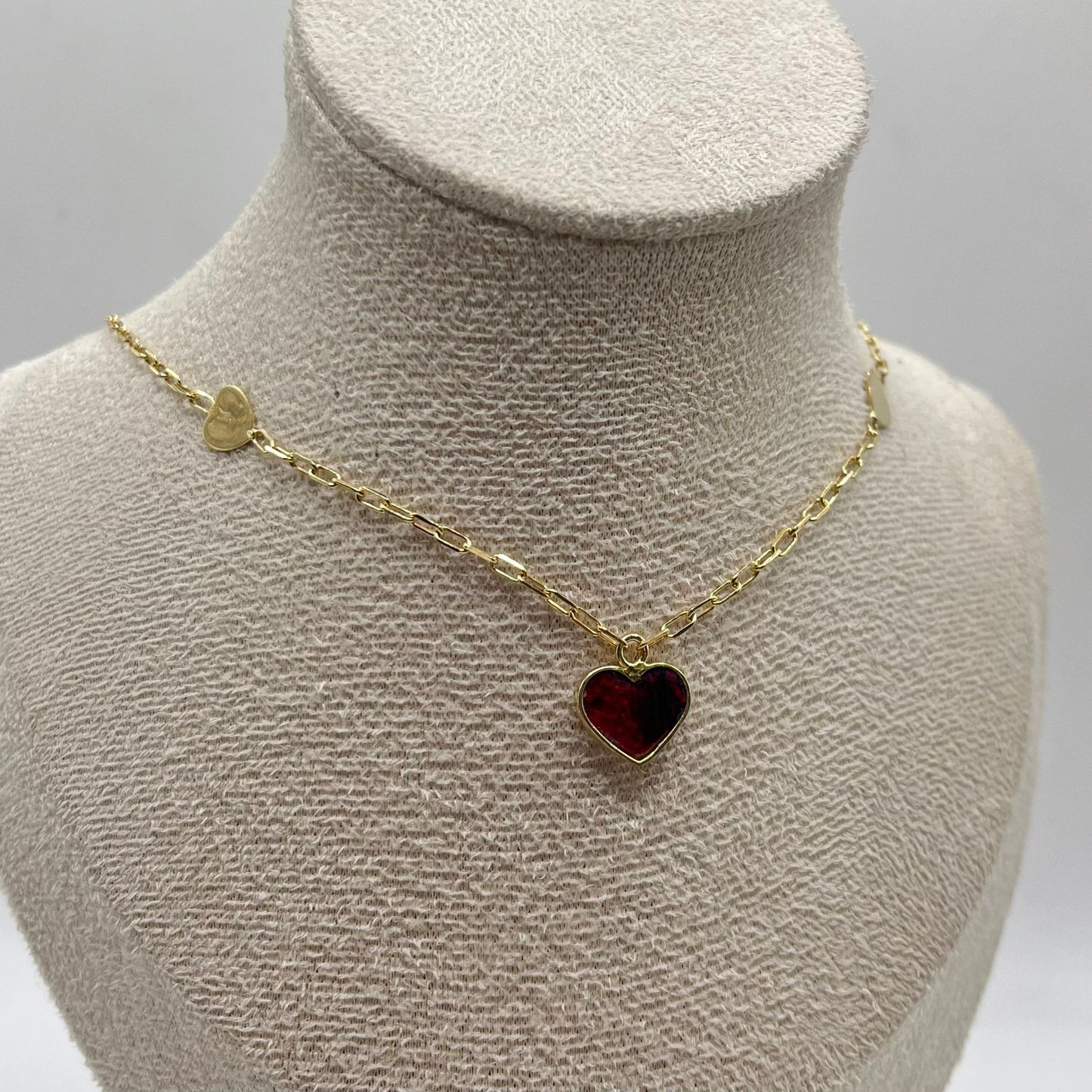 CL CUORE MADREPERLA E 2 CUORI LISCI