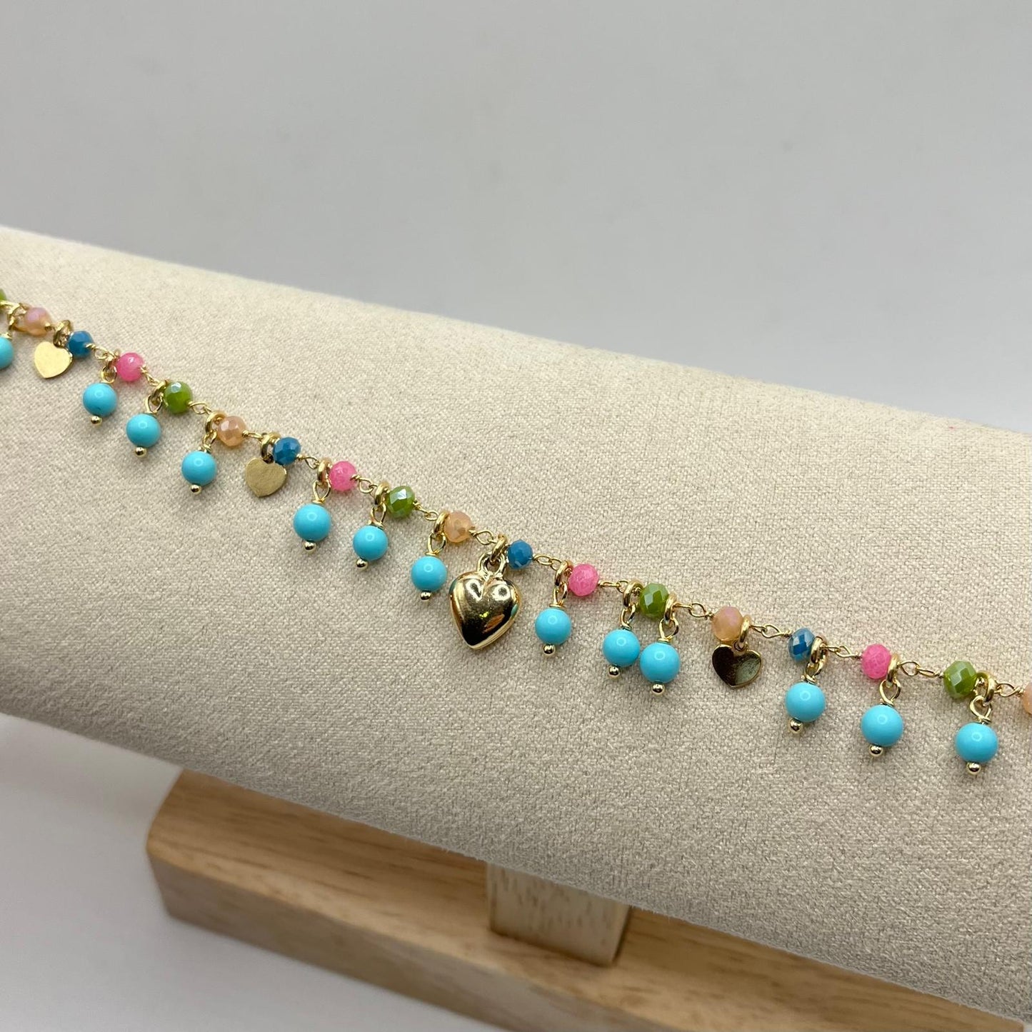 BR PERLINE COLORATE ECUORE BOM PENDENTE