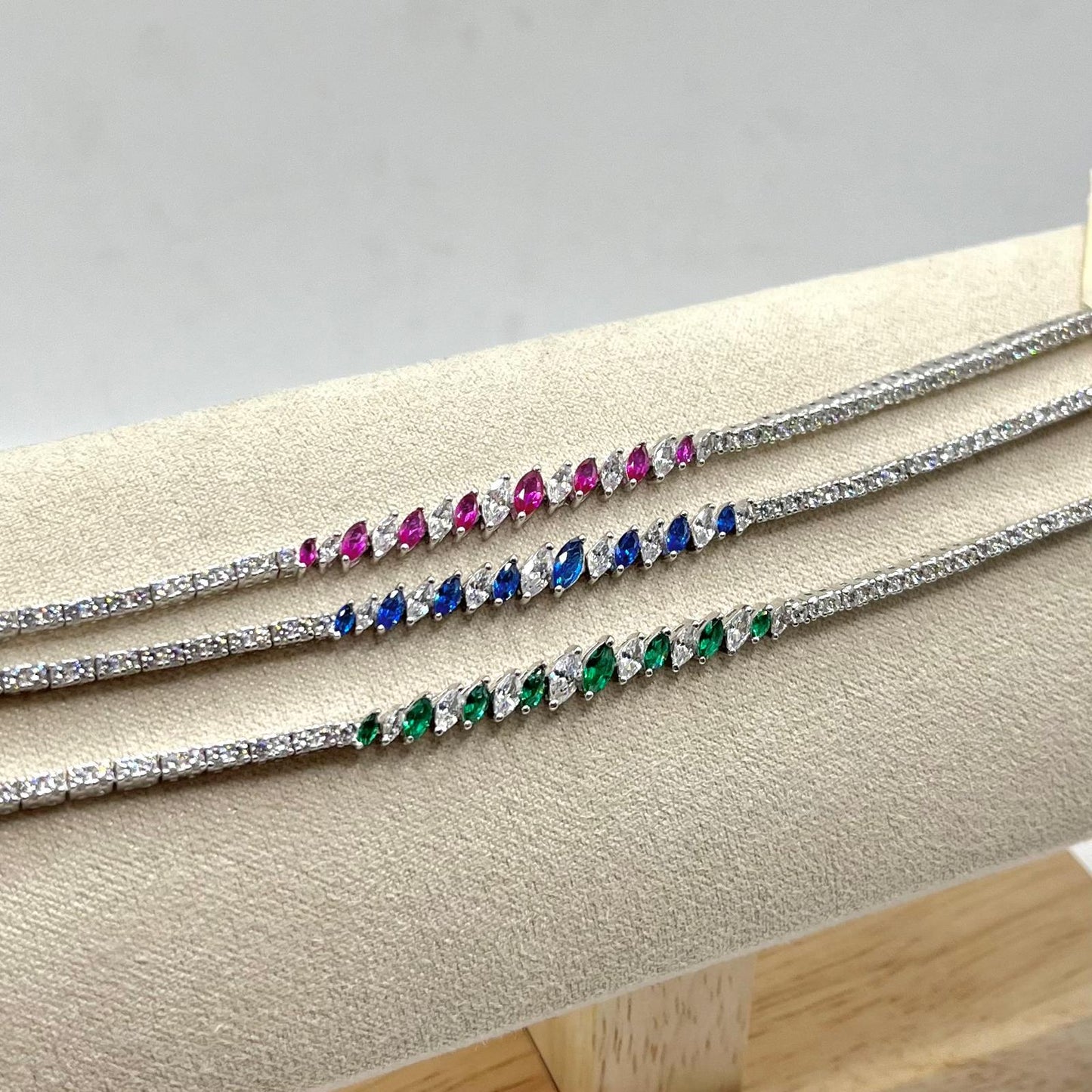 BR TENNNIS ZIRC E PIETRE COLORATE