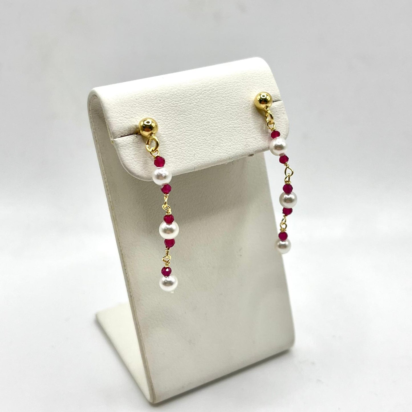 OR PENDENTE 3 PERLINE E PIETRE