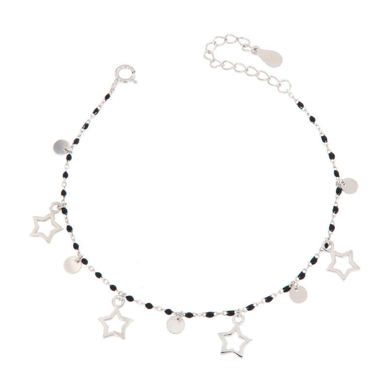 BR PERLINE NERE E CHARM STELLE E CERCHI