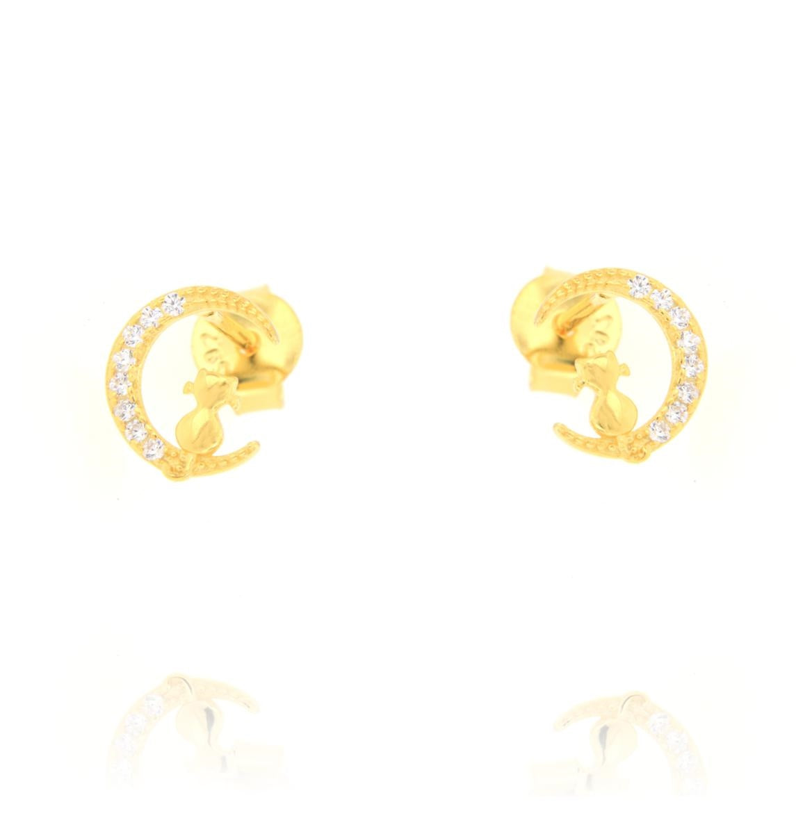 OR LUNA ZIRC CON GATTO