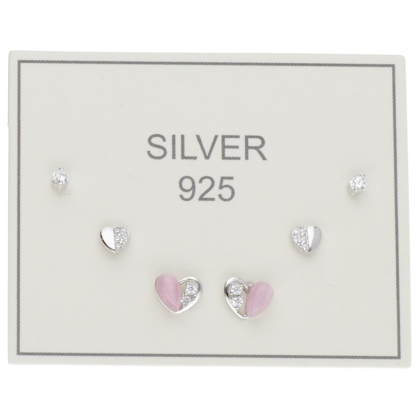 SET OR CUORI ROSA MADREPERLA E ZIRC