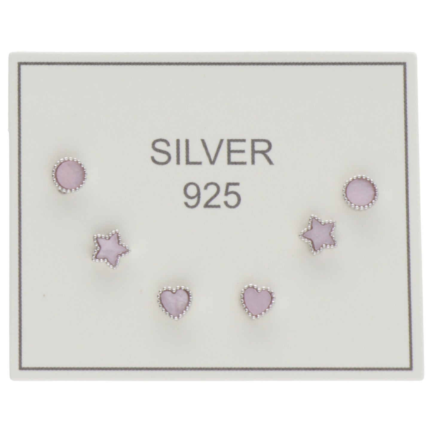 SET OR PINK STARS HEARTS CIRCLE