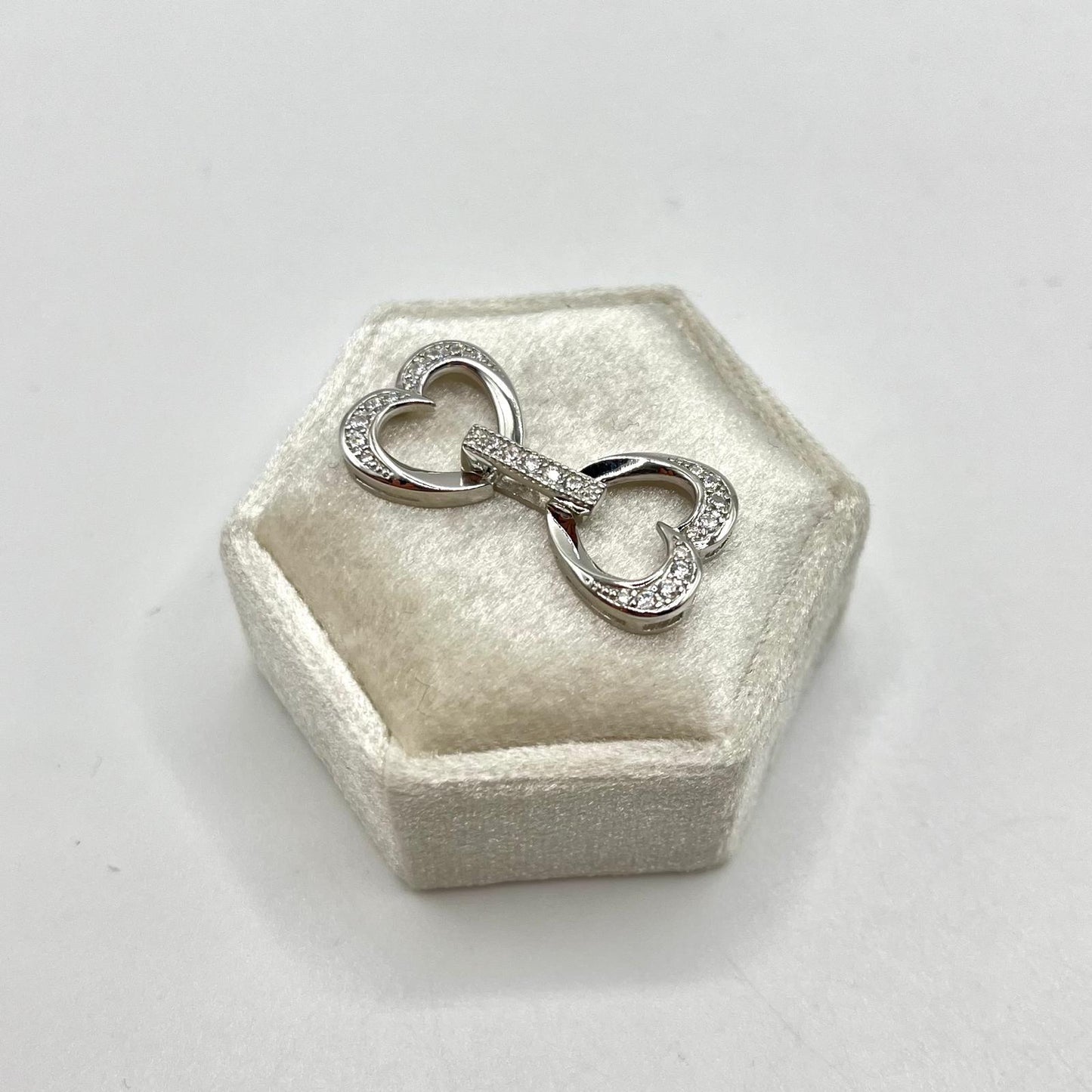 CH DOPPIO CUORE LISCIO E ZIRC