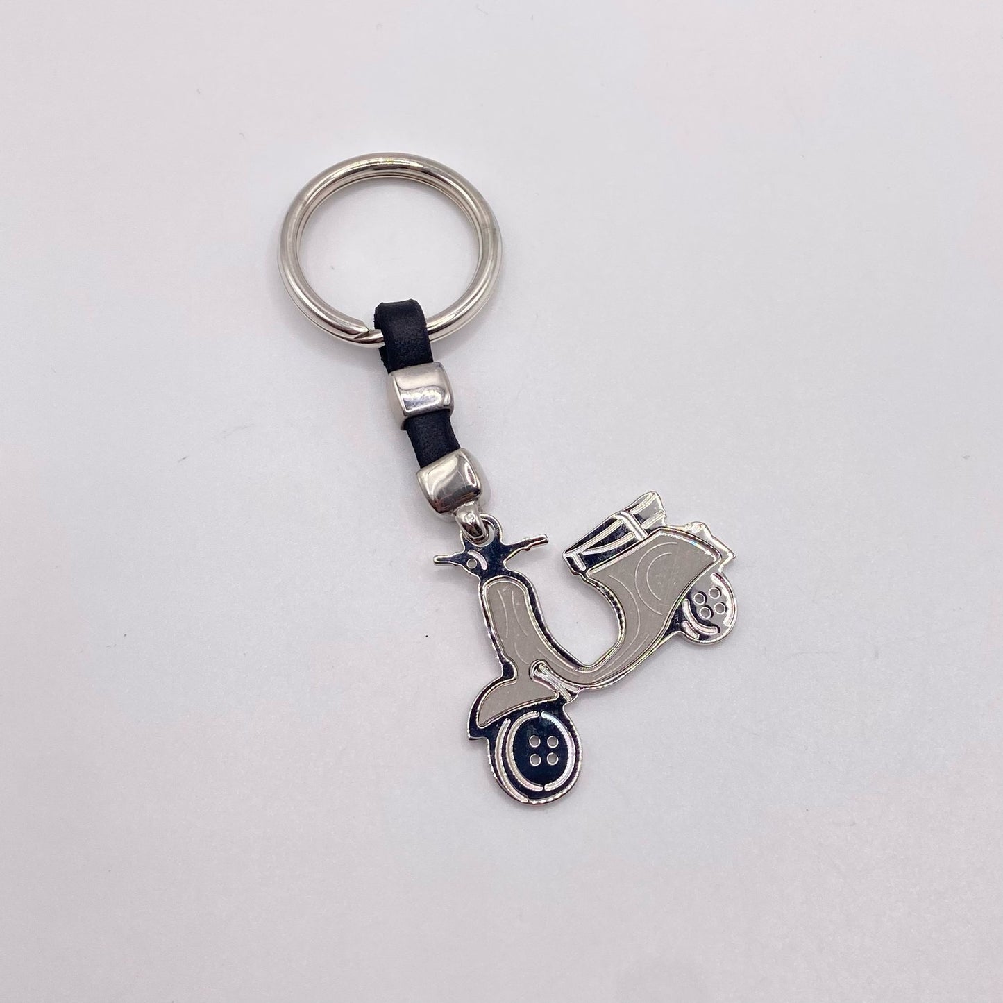 PORTACHIAVI ARGENTO BICI