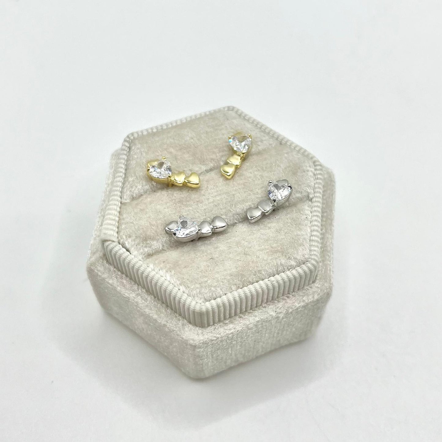 OR ARCO CUORI LISCI E CUORE ZIRC