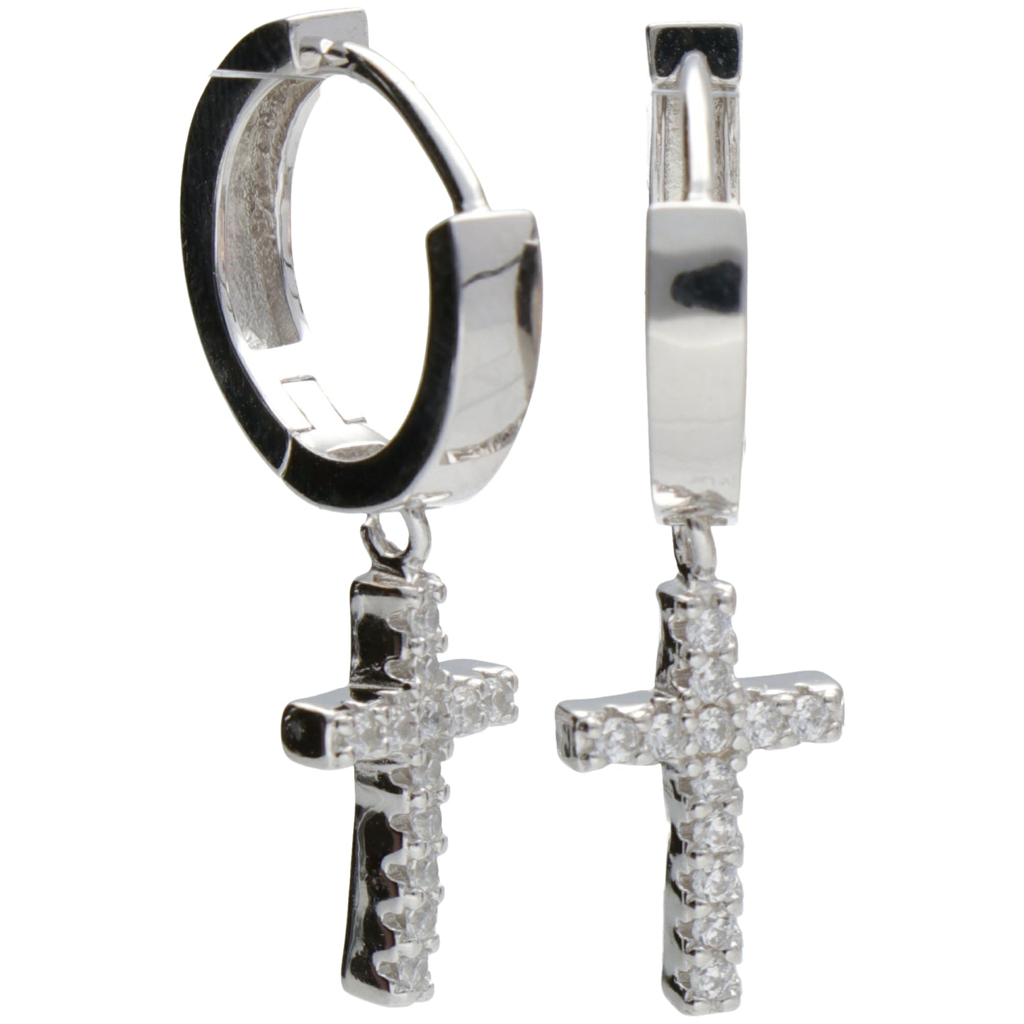 CAMP LISCIA 2,5 MM CON CROCE ZIRC BIANCHI