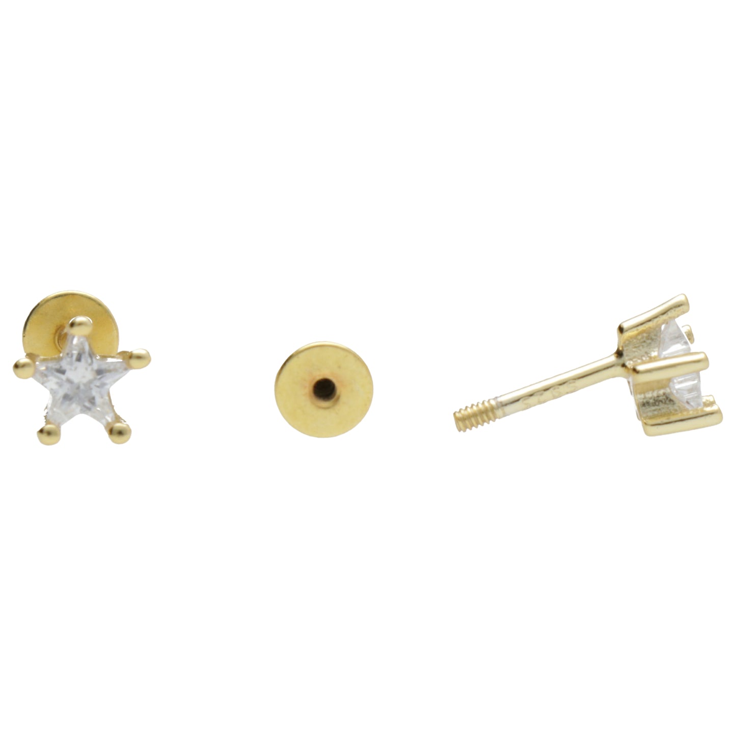 PIERCING STELLA CHIUSURA A VITE