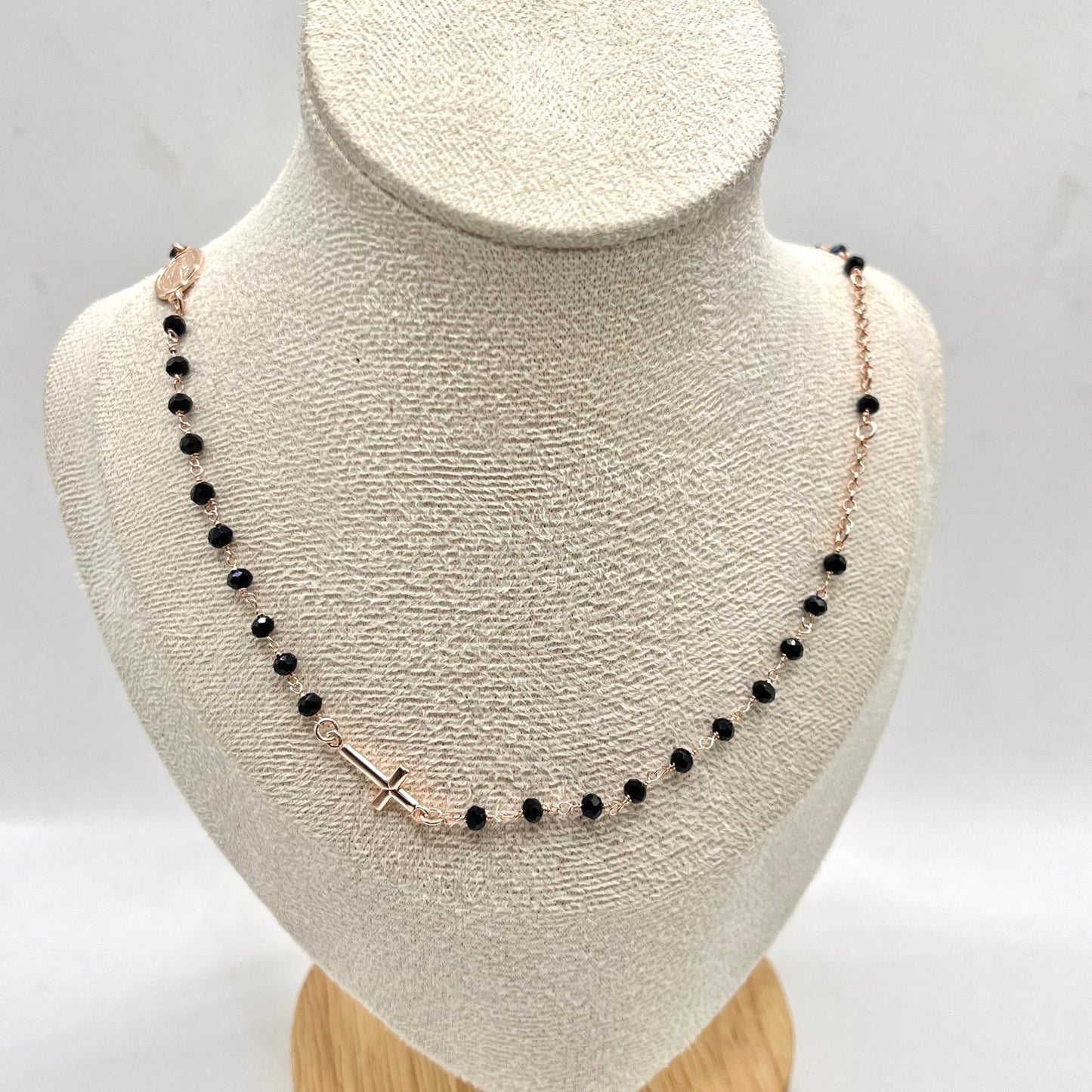 CL ROSARIO PALLINE 3,5 MM CROCE E MADONNA