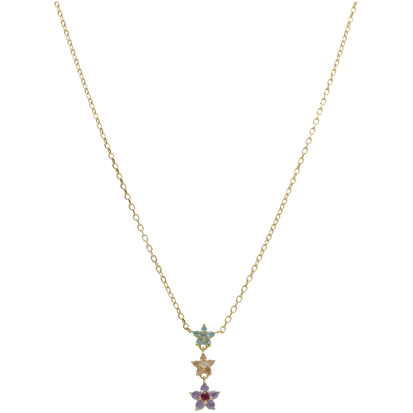 CL 3 FIORI PENDENTI COLORATI