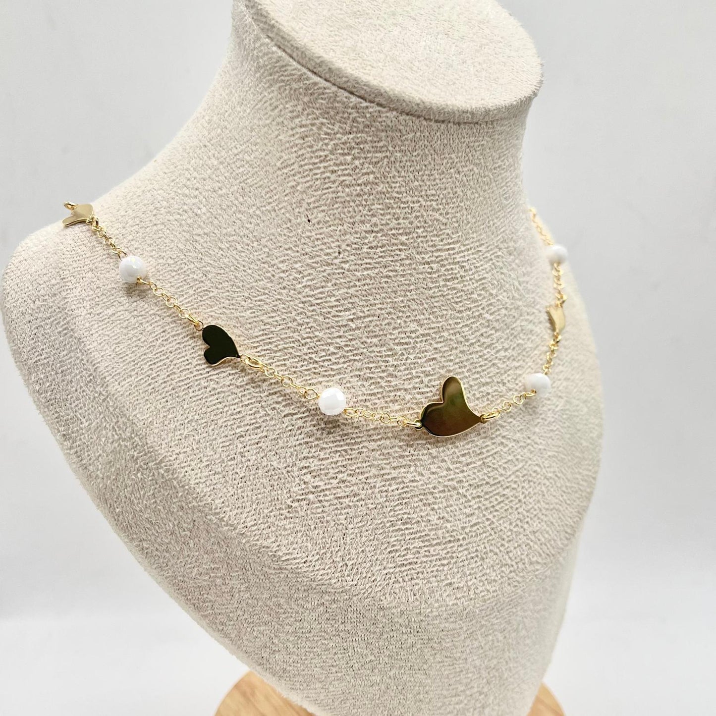 CL CUORI LISCI E PERLINE BIANCHE