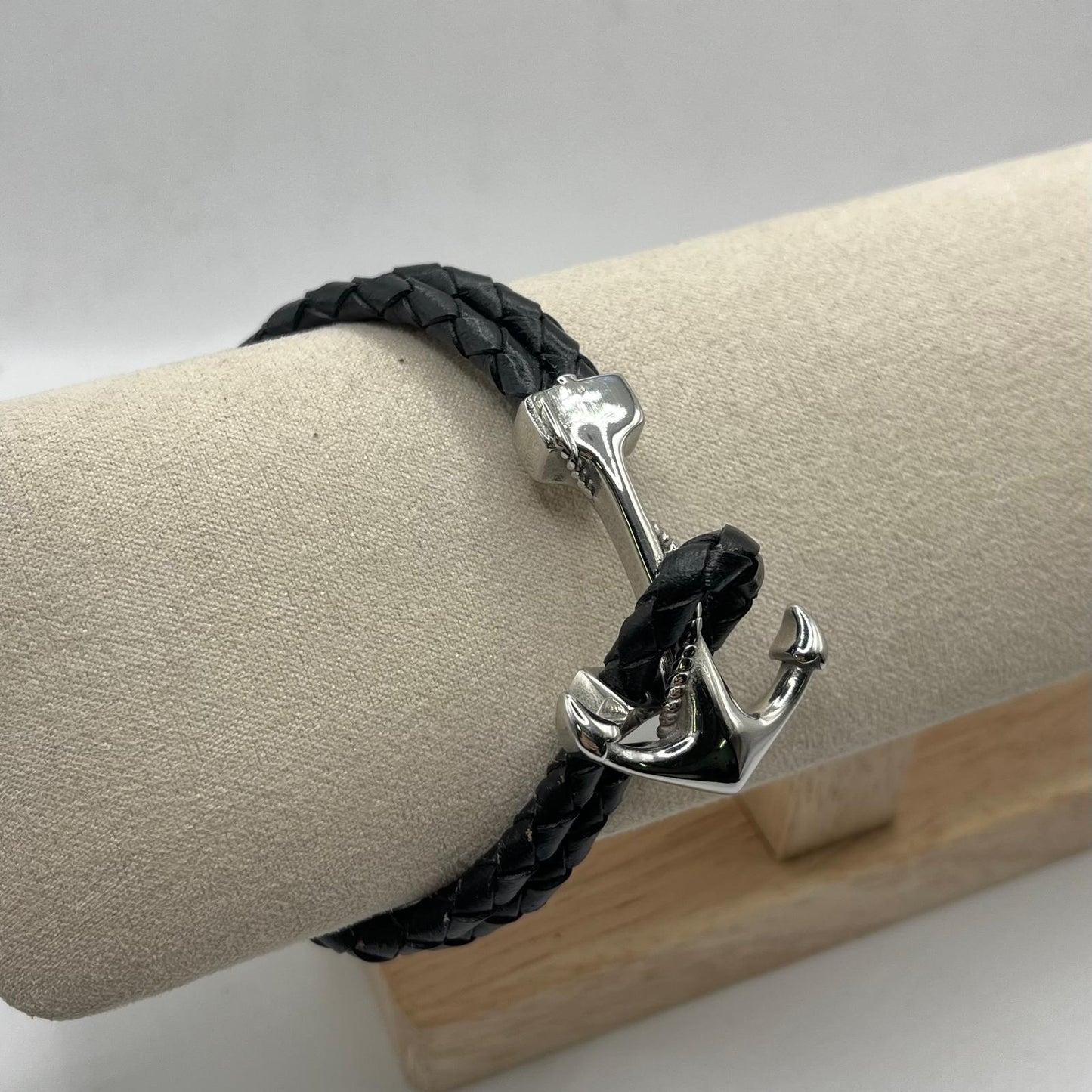 BR AC PELLE CON ANCORA