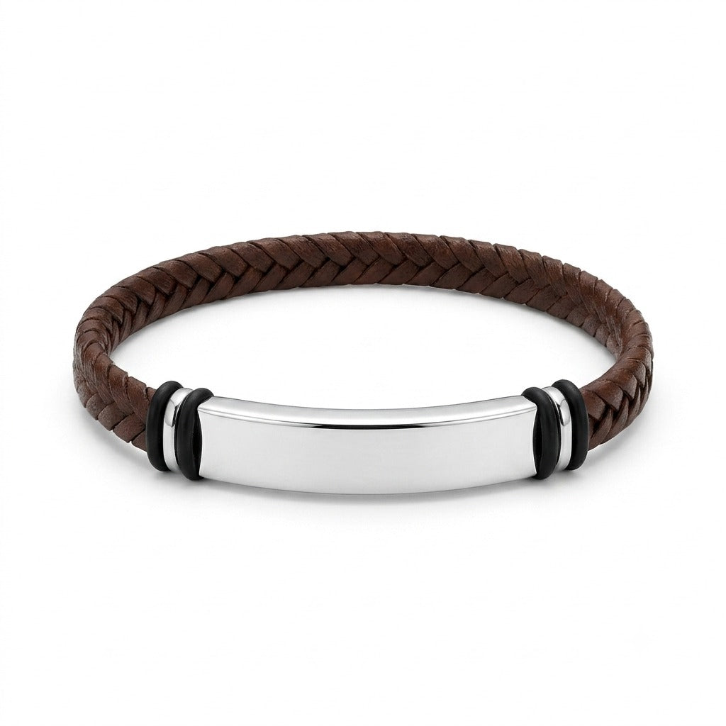BR BRAID LEATHER PLATE