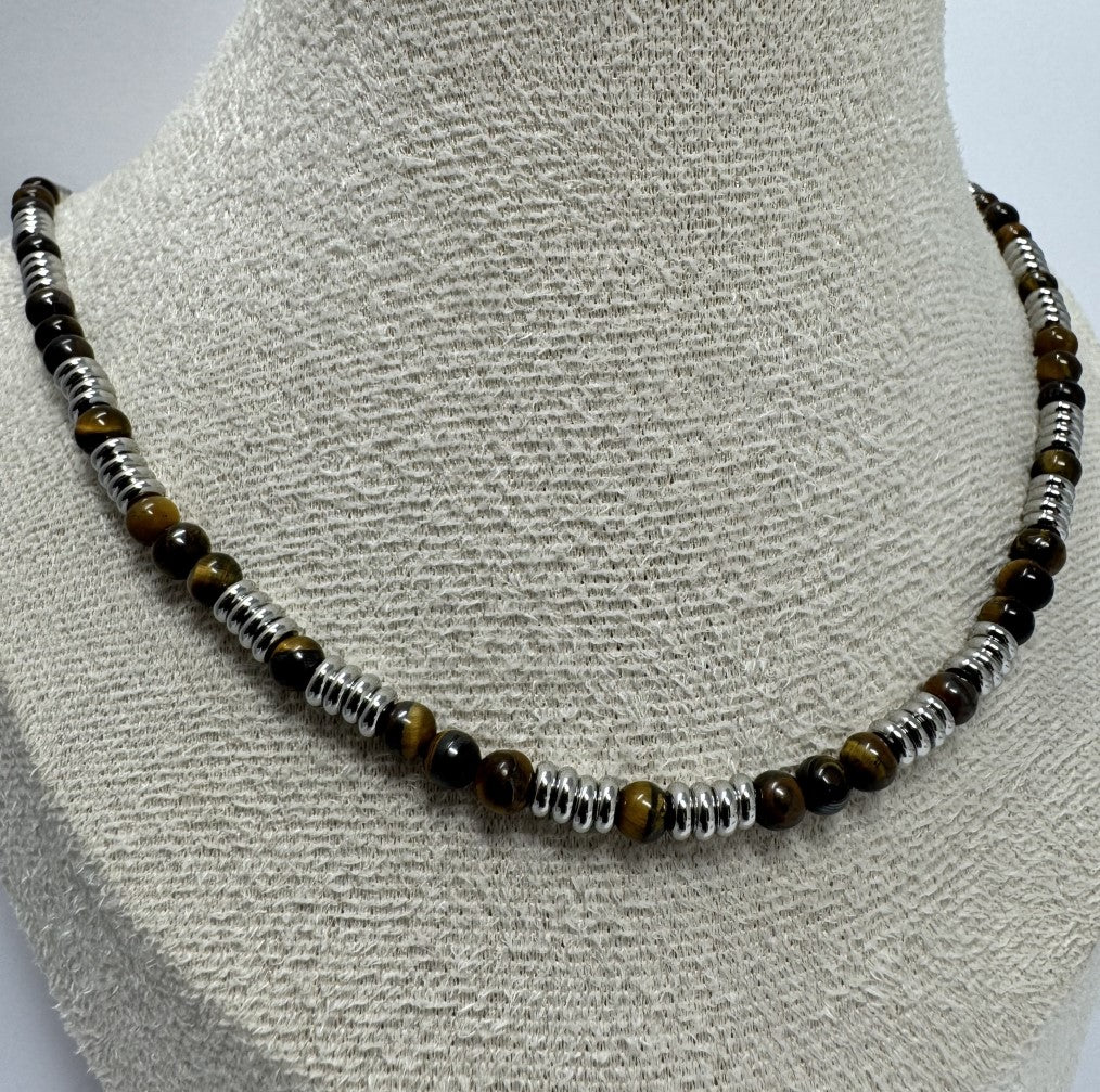 COLLANA PALLINE COLORATE ACCIAIO