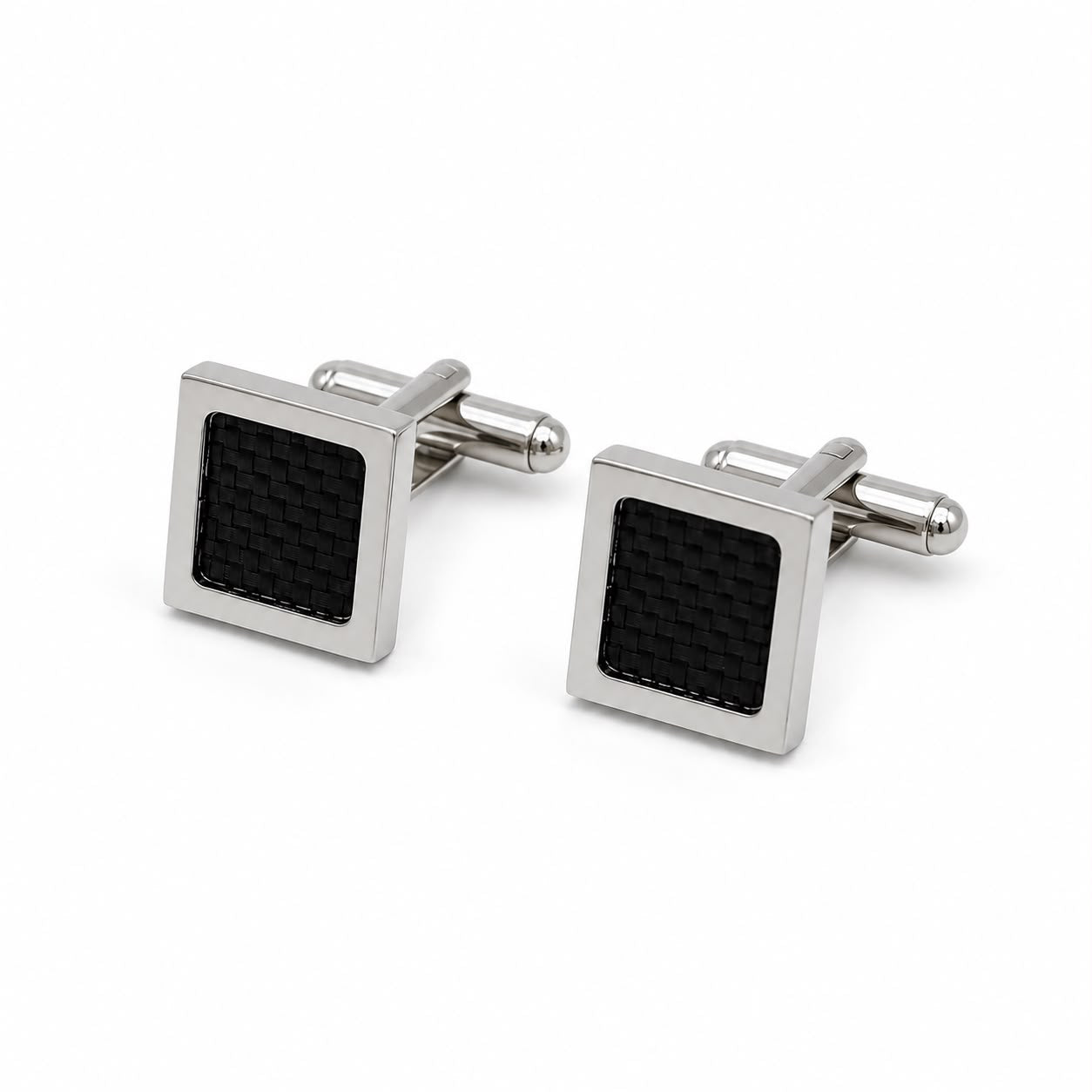 BLACK STRAIGHT CUFFLINKS