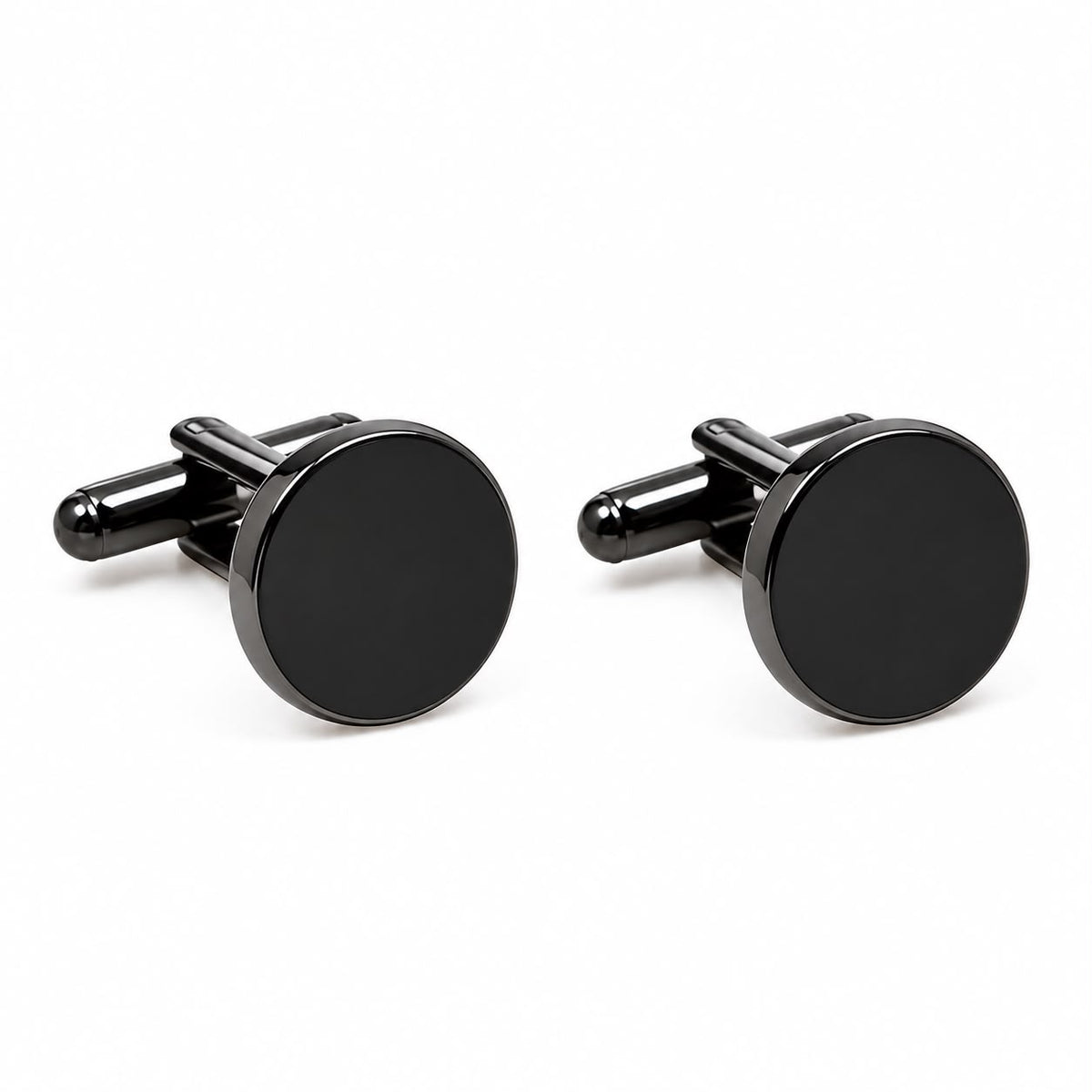 BLACK STRAIGHT CUFFLINKS