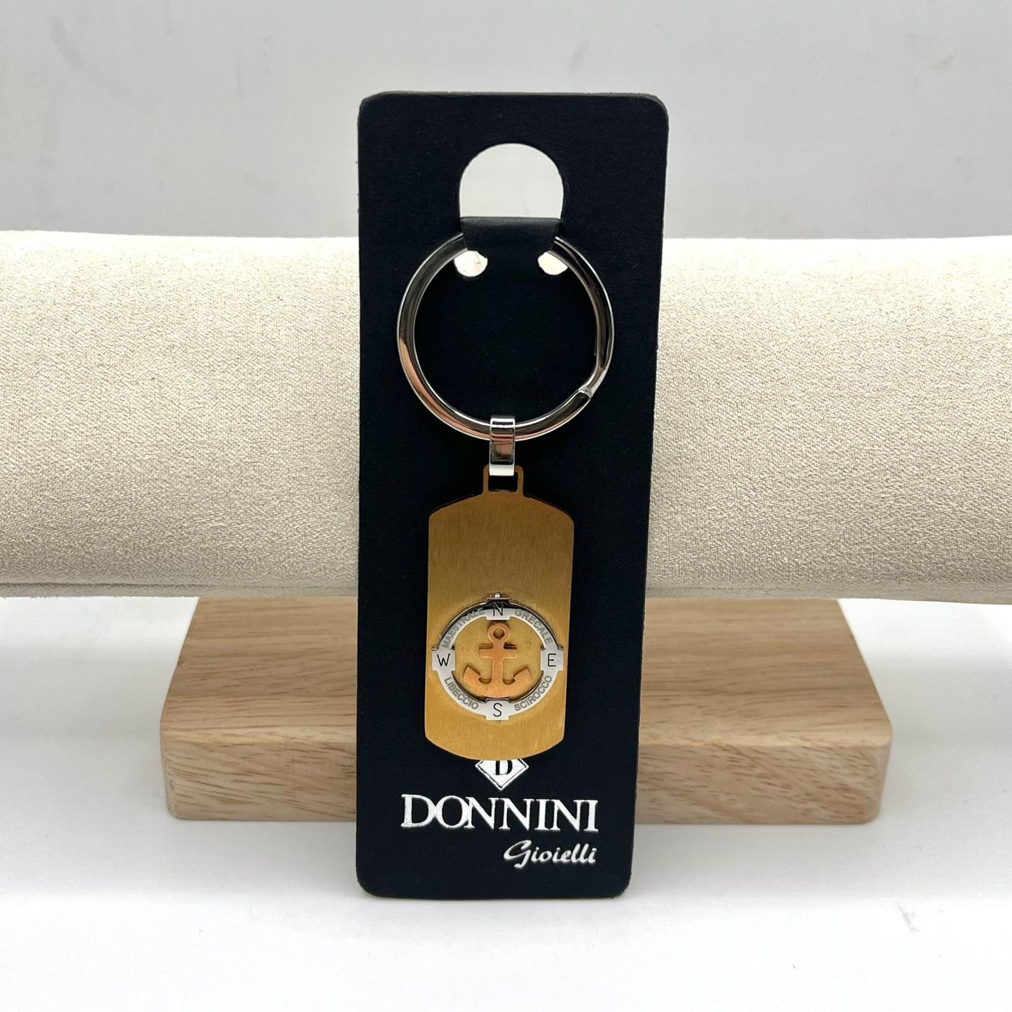 PORTACHIAVI ACCIAIO TARGHETTA ANCORA