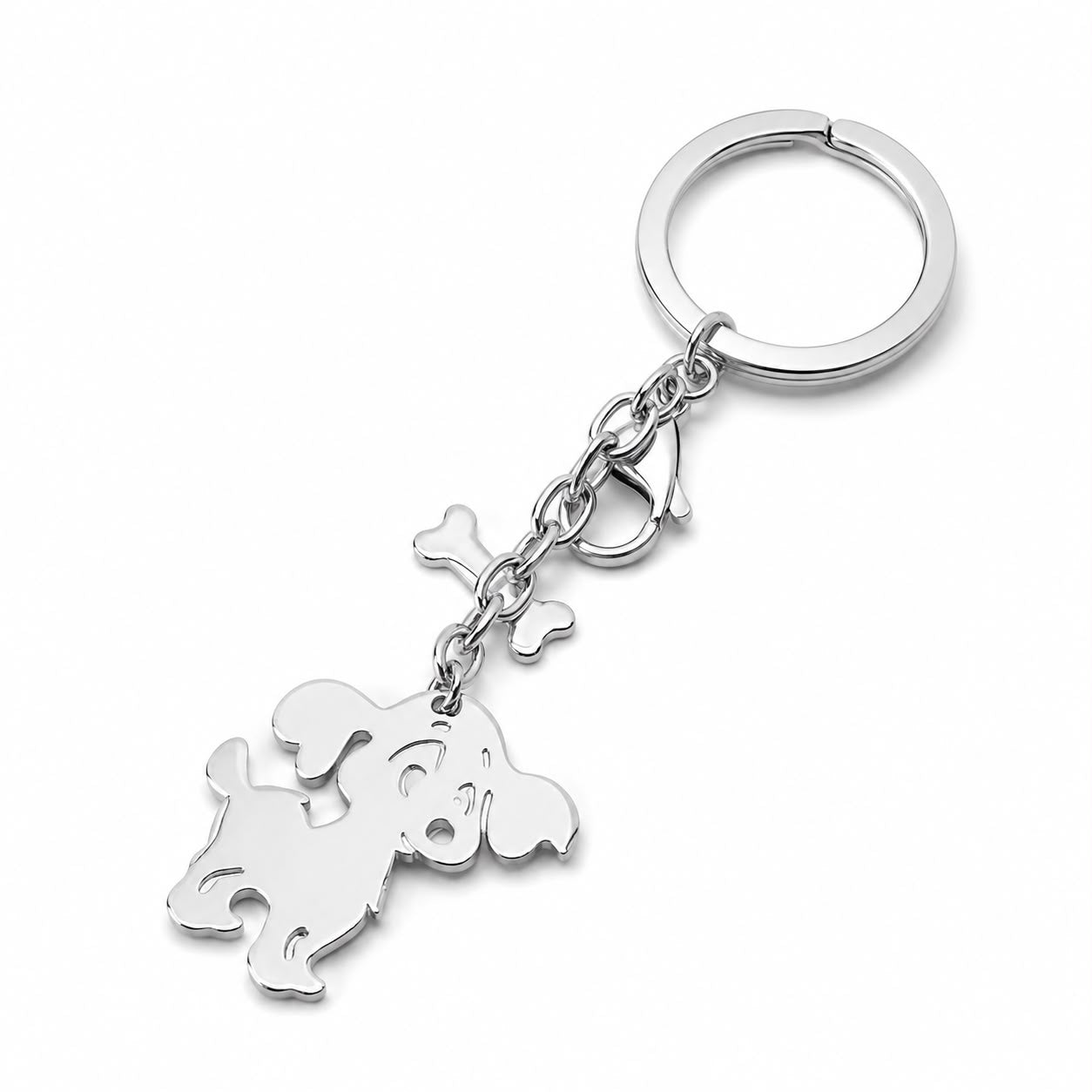 STEEL DOG KEY RING