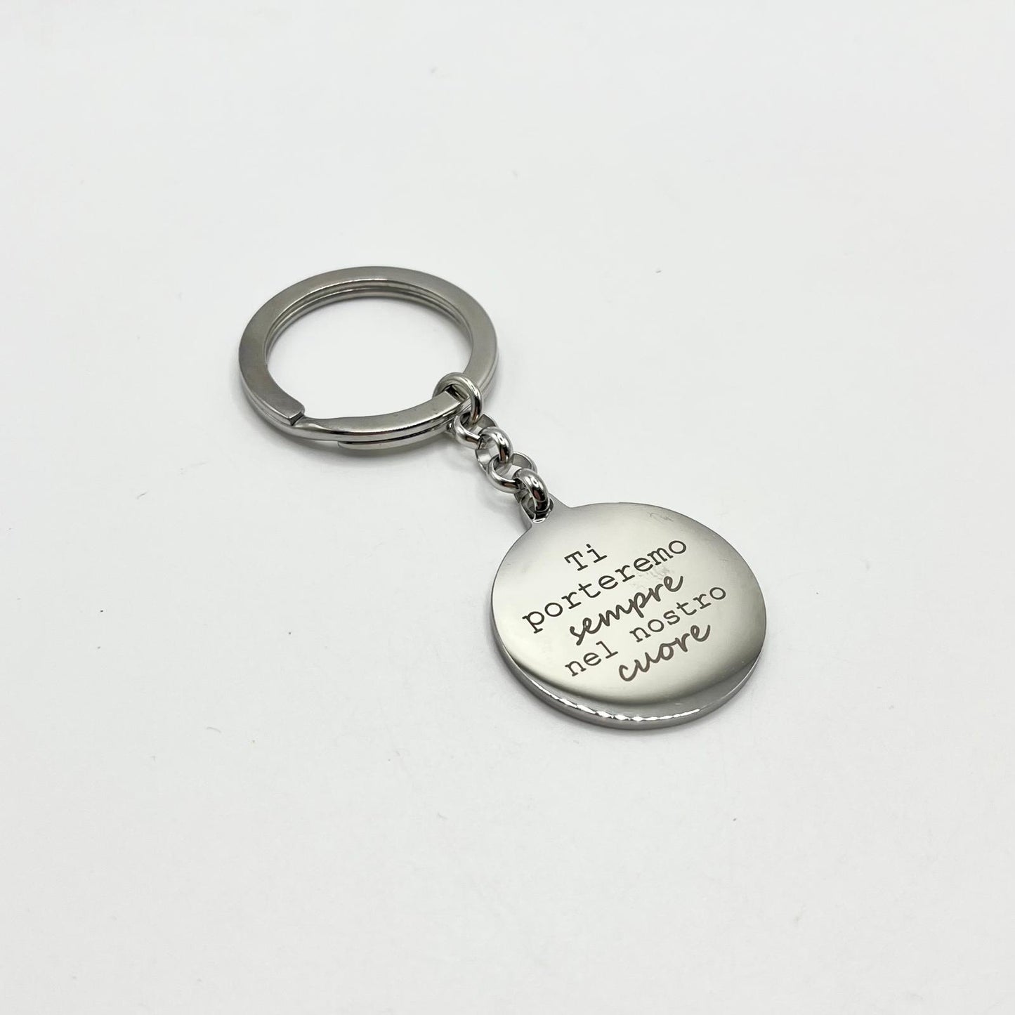 PORTACHIAVI ACCIAIO FRASE MAESTRA