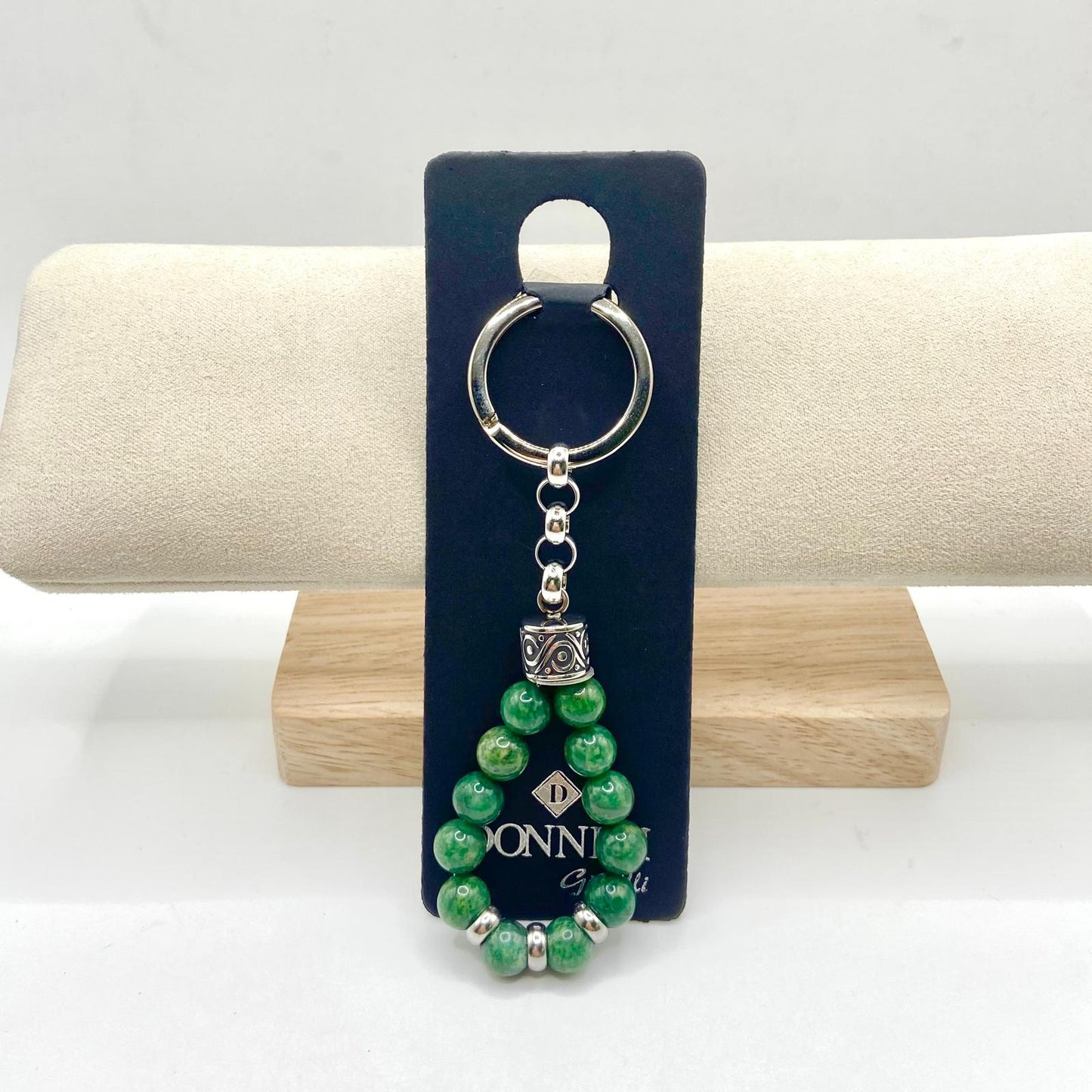 PORTACHIAVI ACCIAIO PALLINE