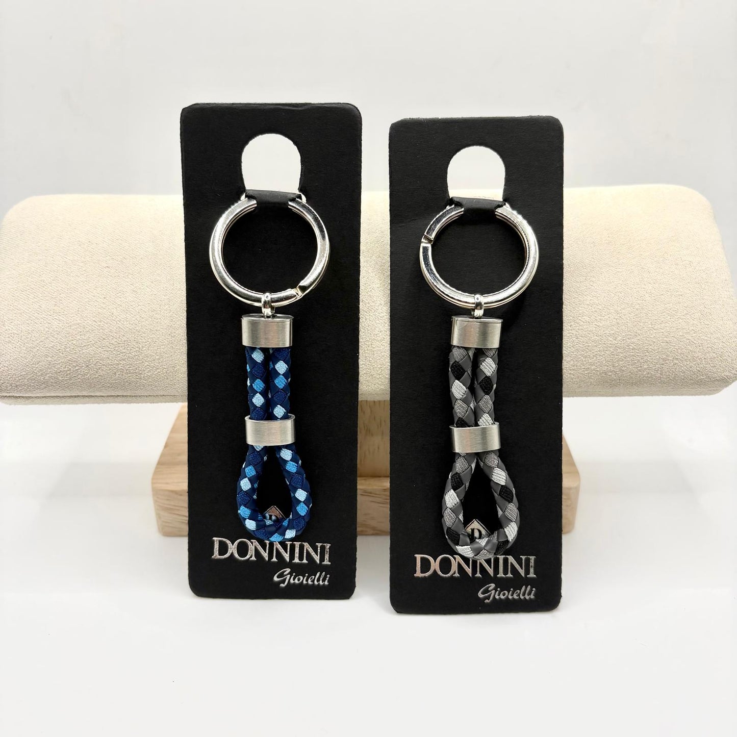 PORTACHIAVI ACCIAIO CORDINO