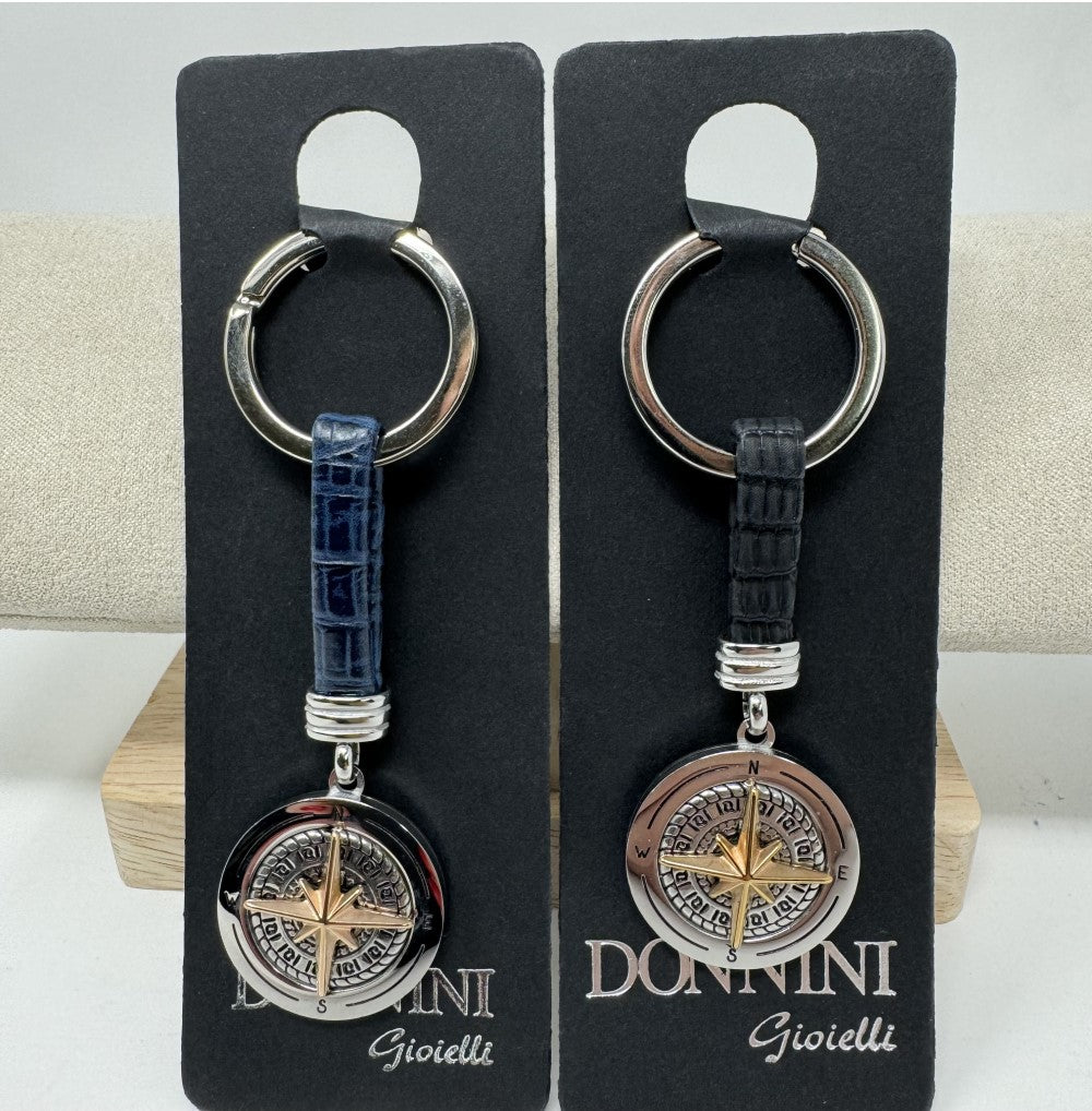 PORTACHIAVI CUOIO ROSA DEI VENTI