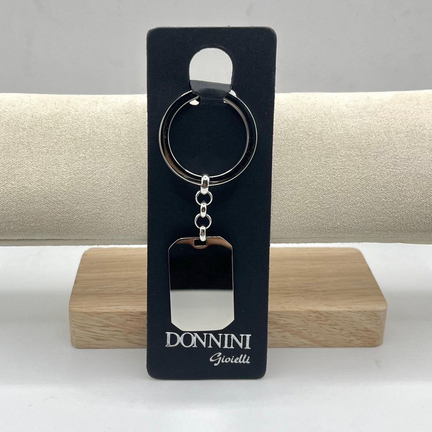 PORTACHIAVI ACCIAIO RETTANGOLO LISCIO