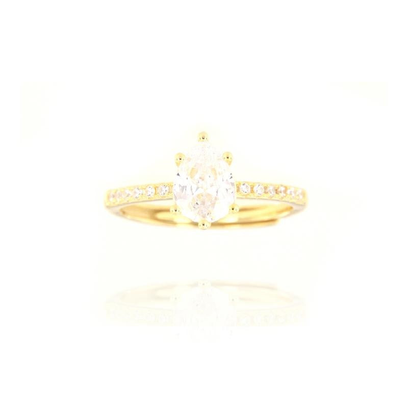 AN ZIRCONI E PIETRA A GOCCIA CENTRALE