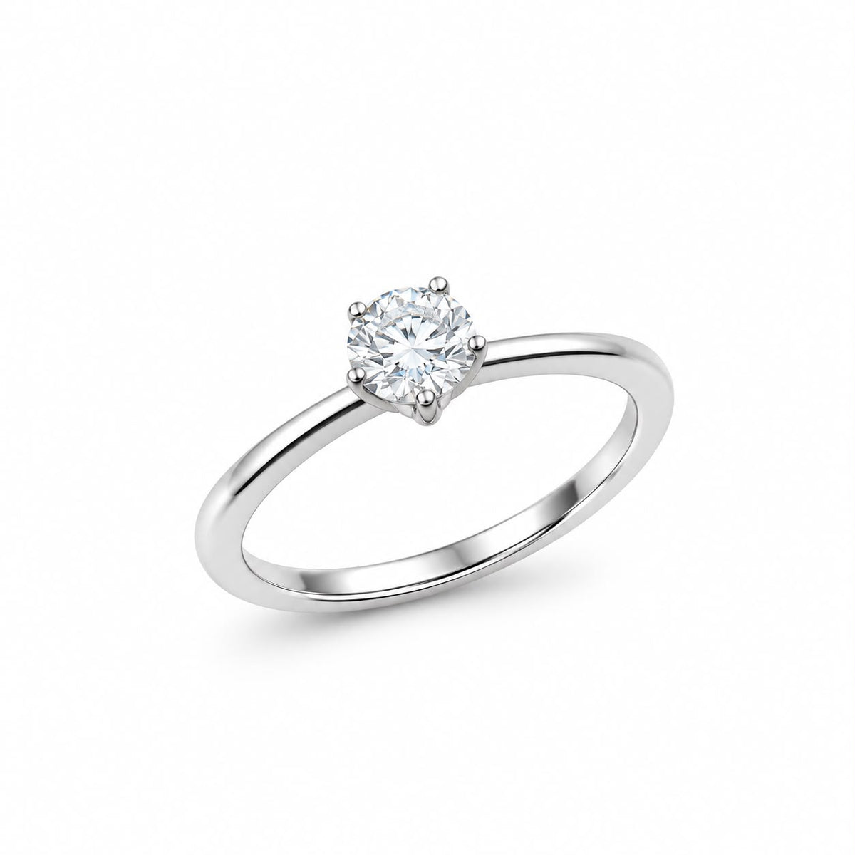 AN SOLITARIO 6 MM MOISSANITE REGOLABILE