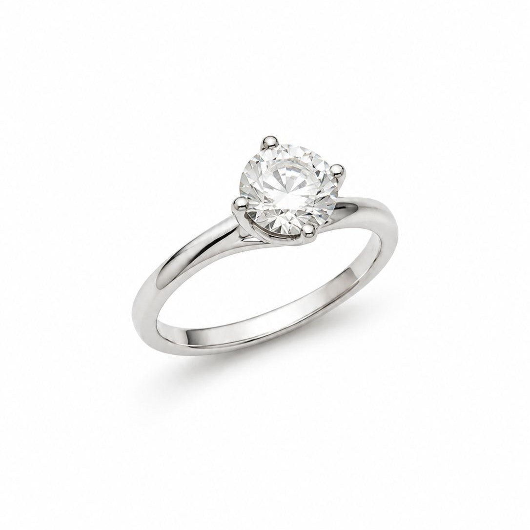 AN SOLITARIO MOISSANITE 6 MM