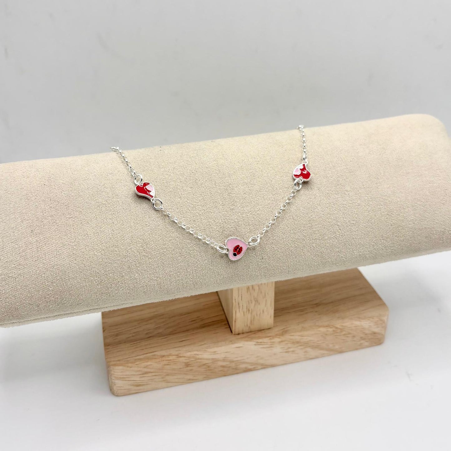 BR CUORI SMALTO CON COCCINELLA