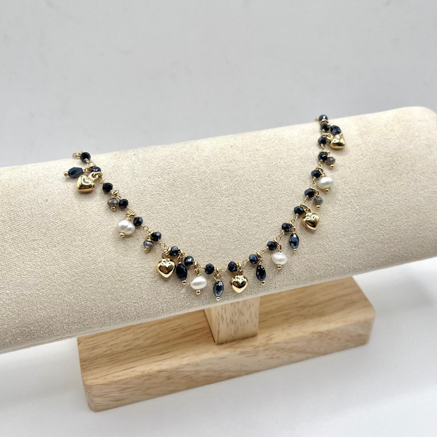 BR PERLINE E CHARMS CUORI BOMB PENDENTI