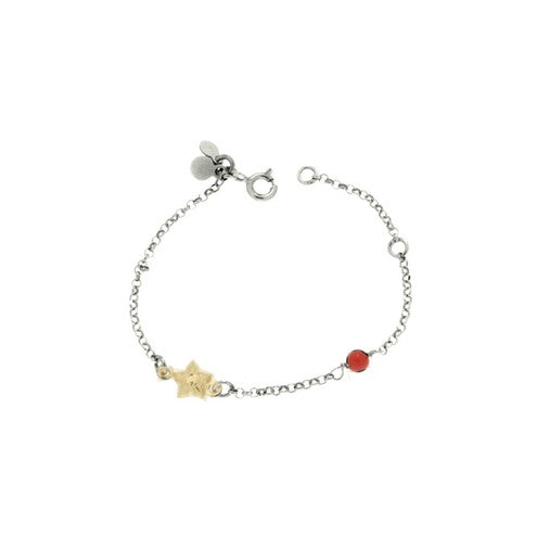 BR BATTESIMO CORALLO E ORO 9KT STELLA