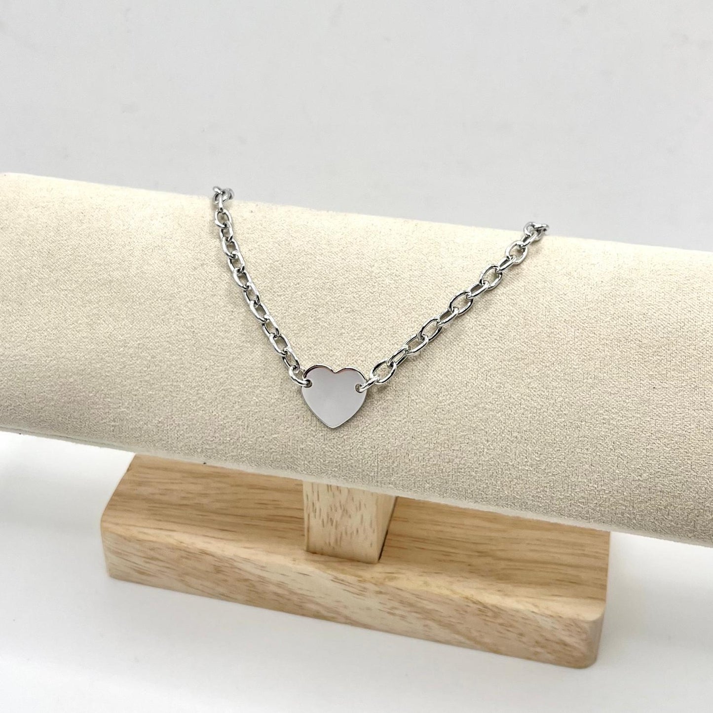 BR CATENA E CUORE LISCIO