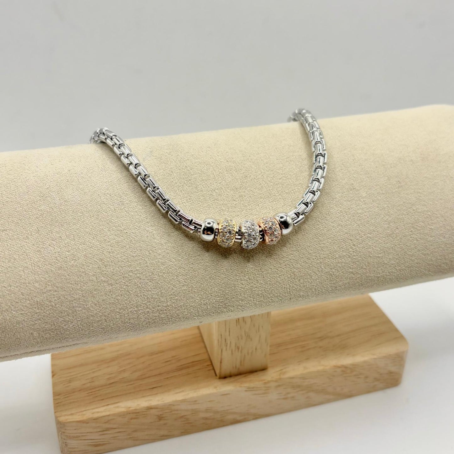 BR CATENA E 3 RONDELLE CON ZIRC