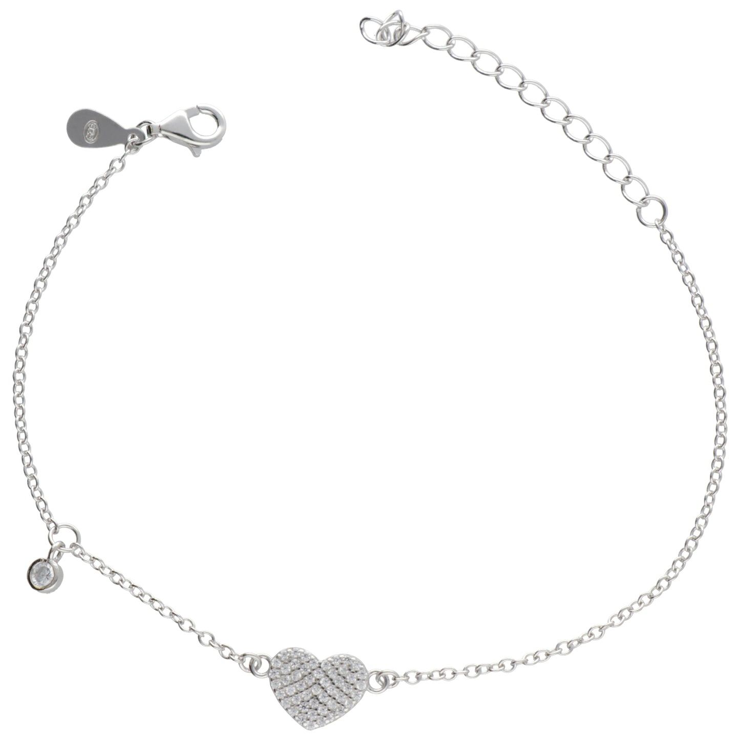 BR CUORE ZIRCONI E PENDENTE