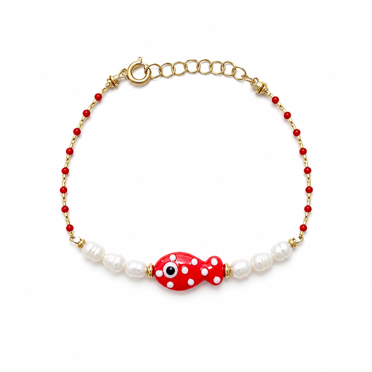 BR PERLINE ROSSE, PERLE E PESCE CERAMICA