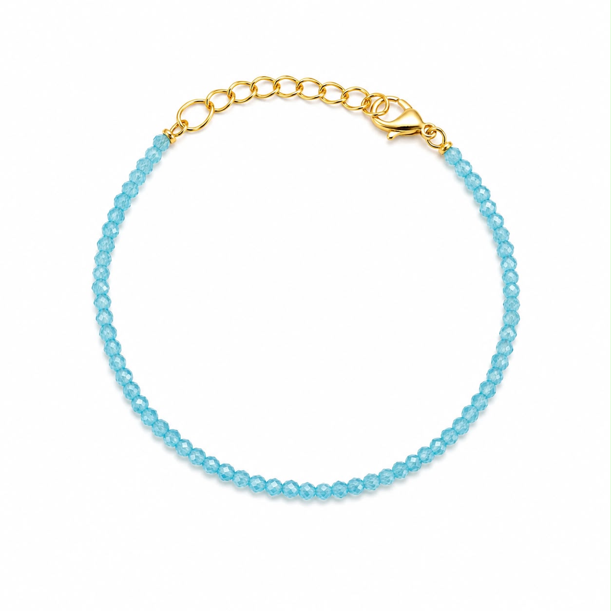 BR BRONZO PERLINE AZZURRE