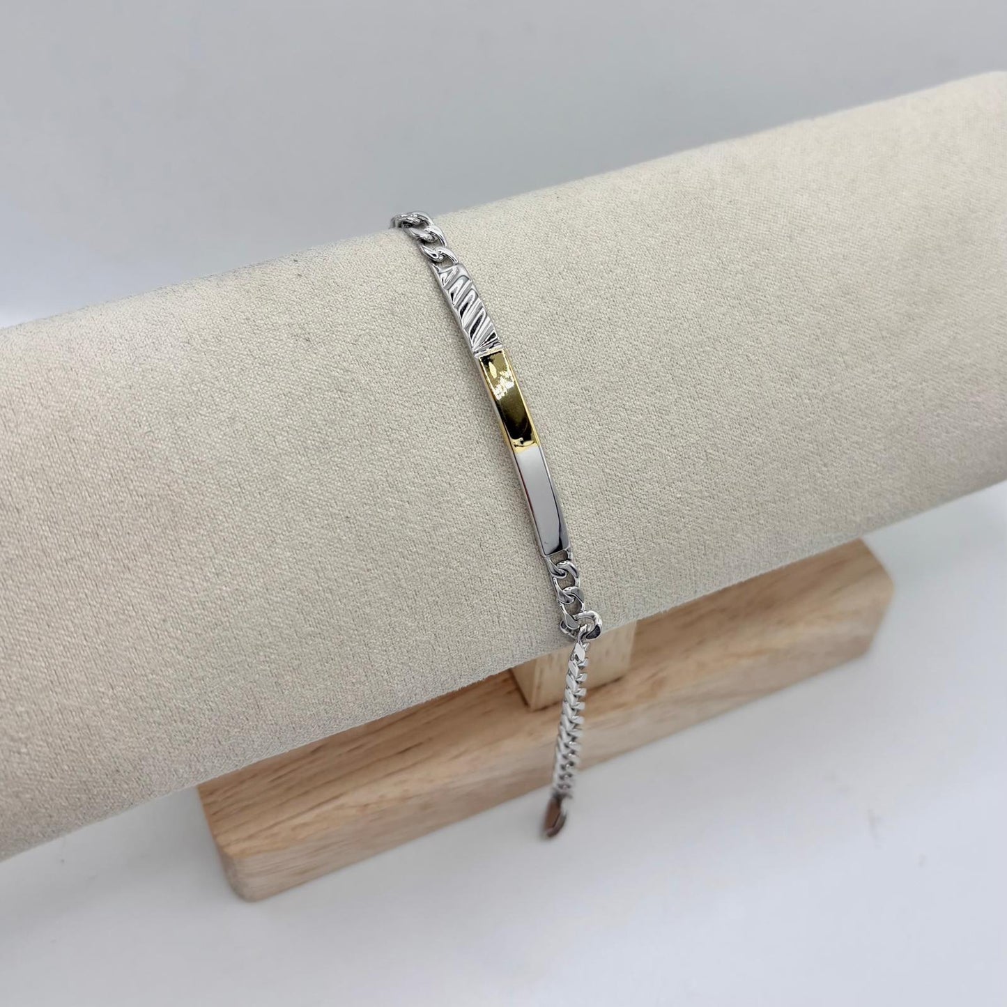 BR GRUMETTA CON TARGA META’ ORO 18KT