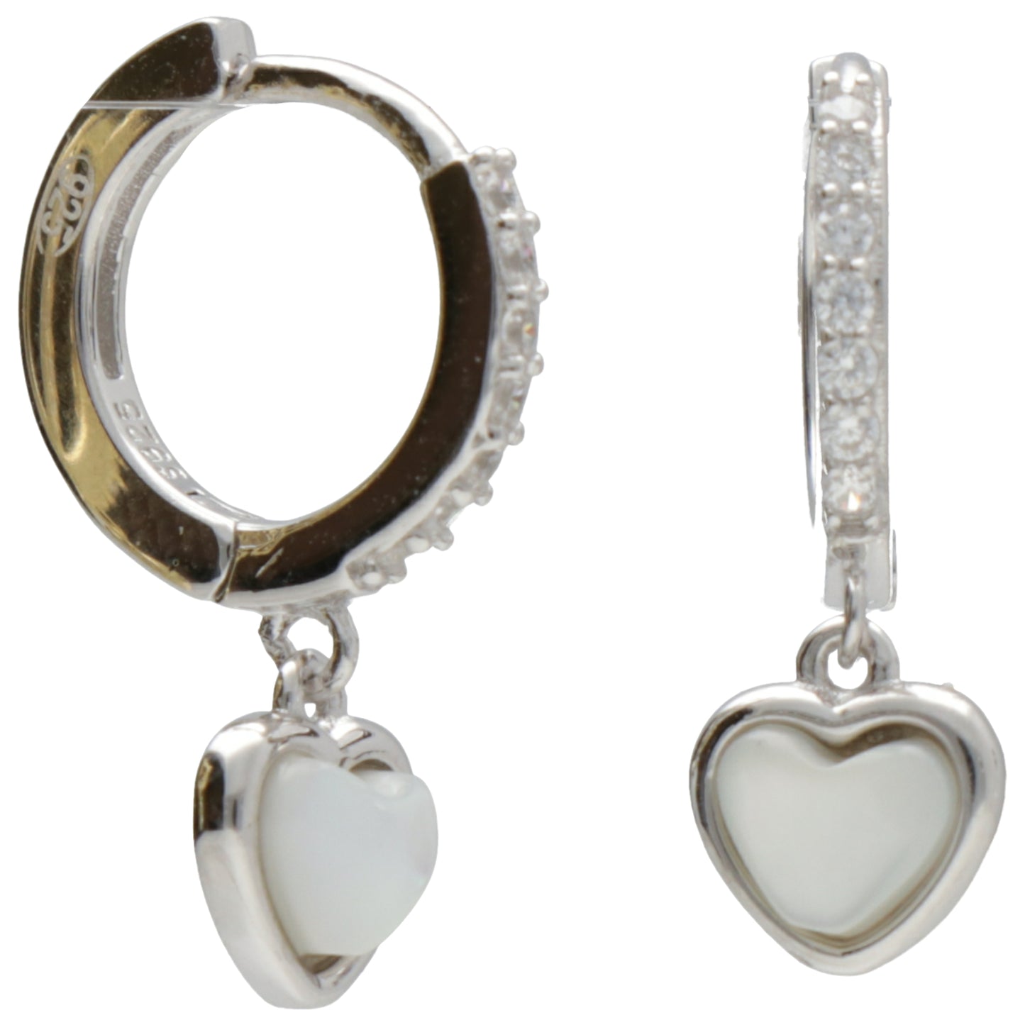 CAP ZIRC CON CUORE MADREPERLA