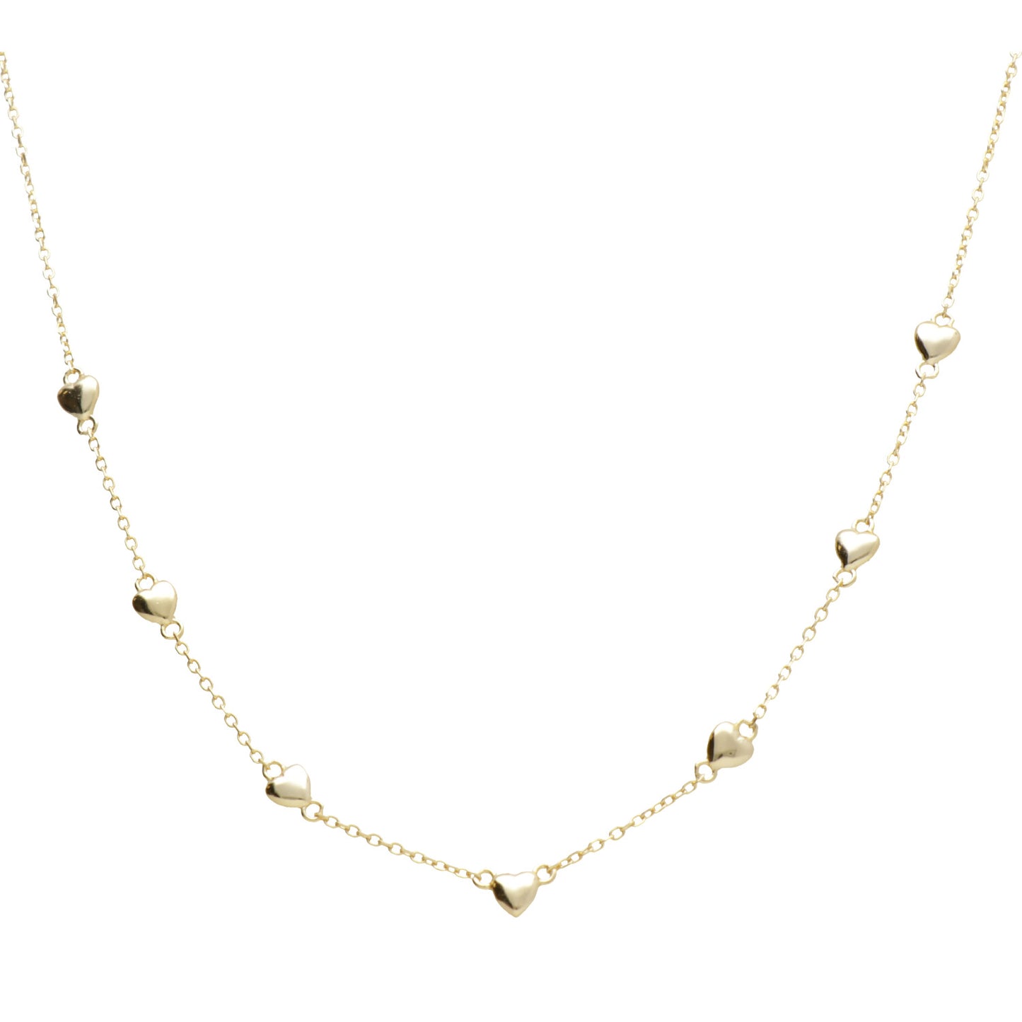 CL CHOKER CUORI LISCI 36+4 CM