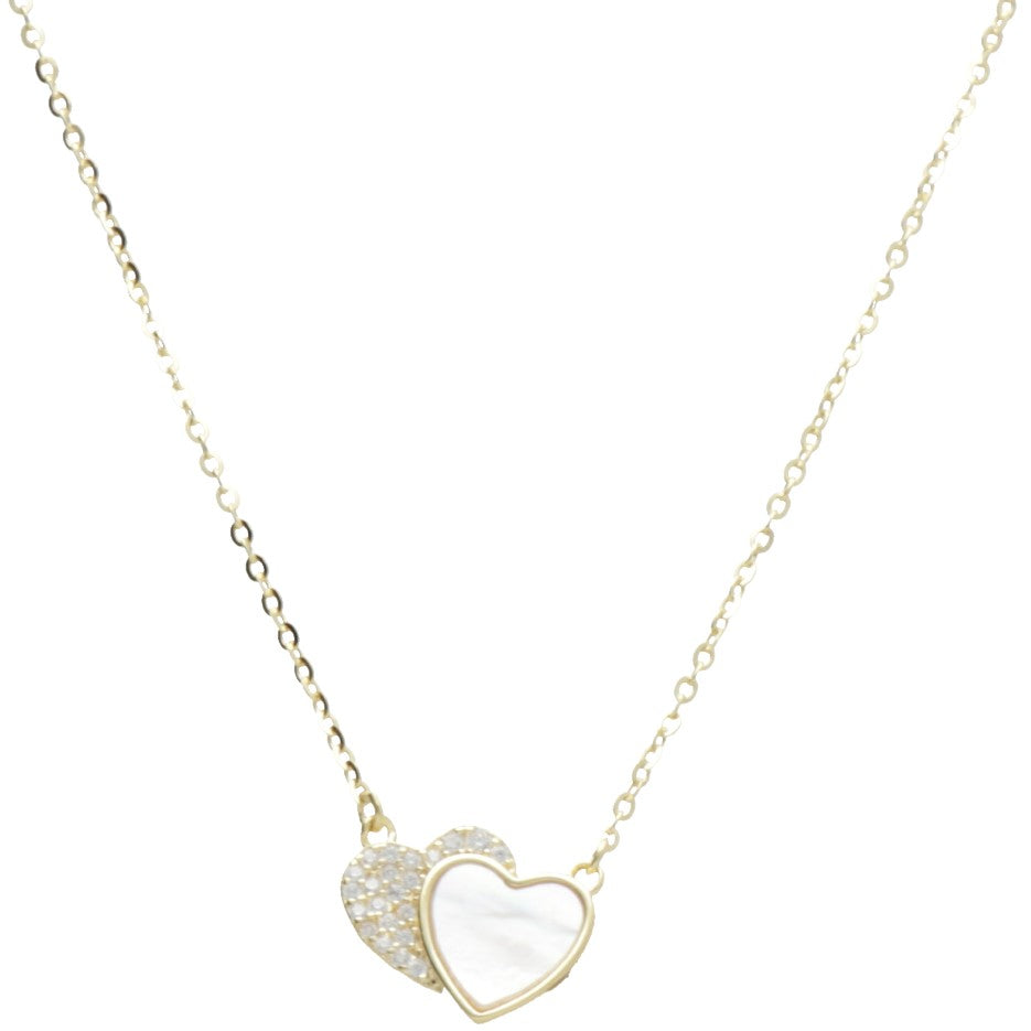 CL DUE CUORI ZIRC E MADREPERLA