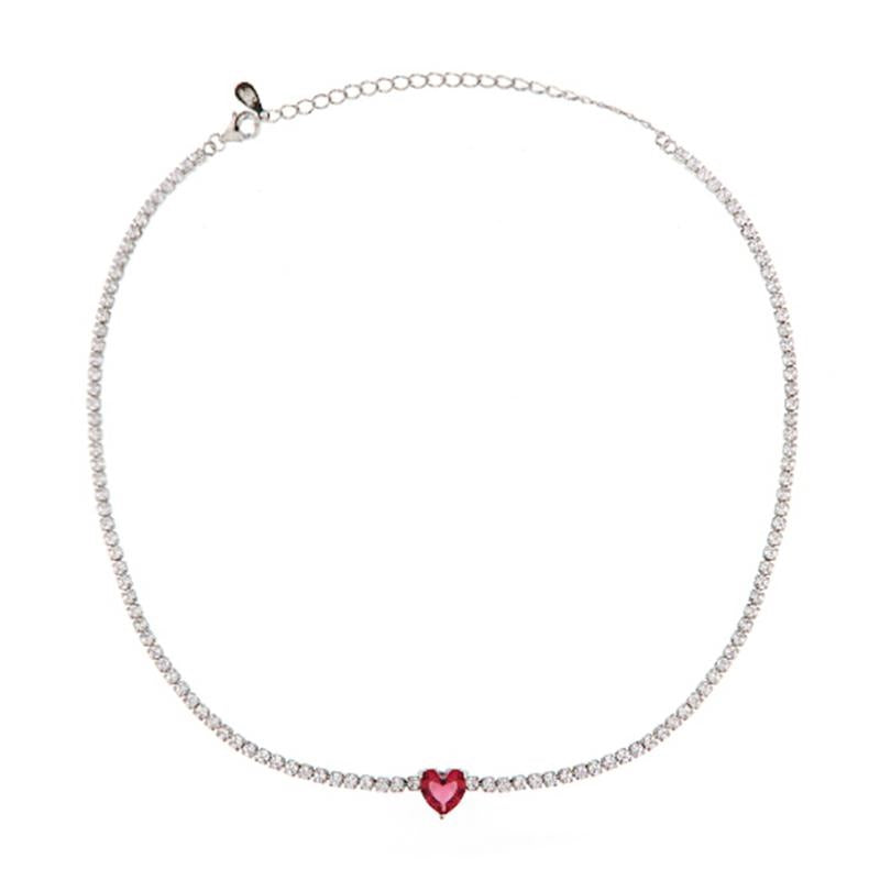 CL ZIRCONI E PIETRA CUORE COLORATA